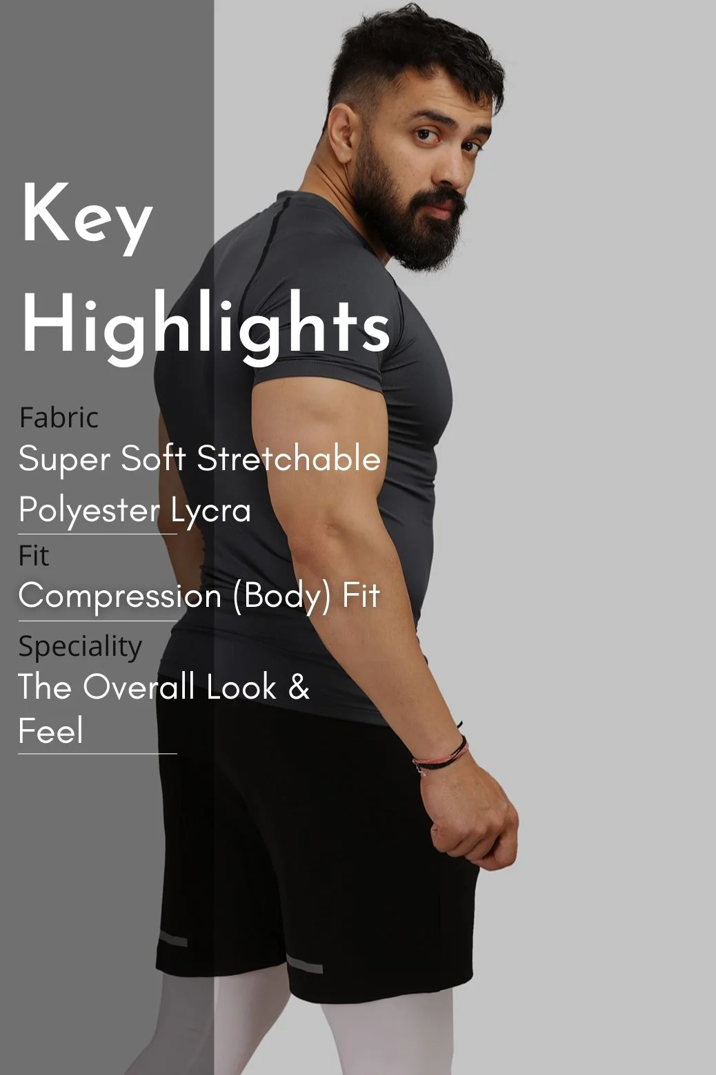 Compression T-shirt Grey - Image 7