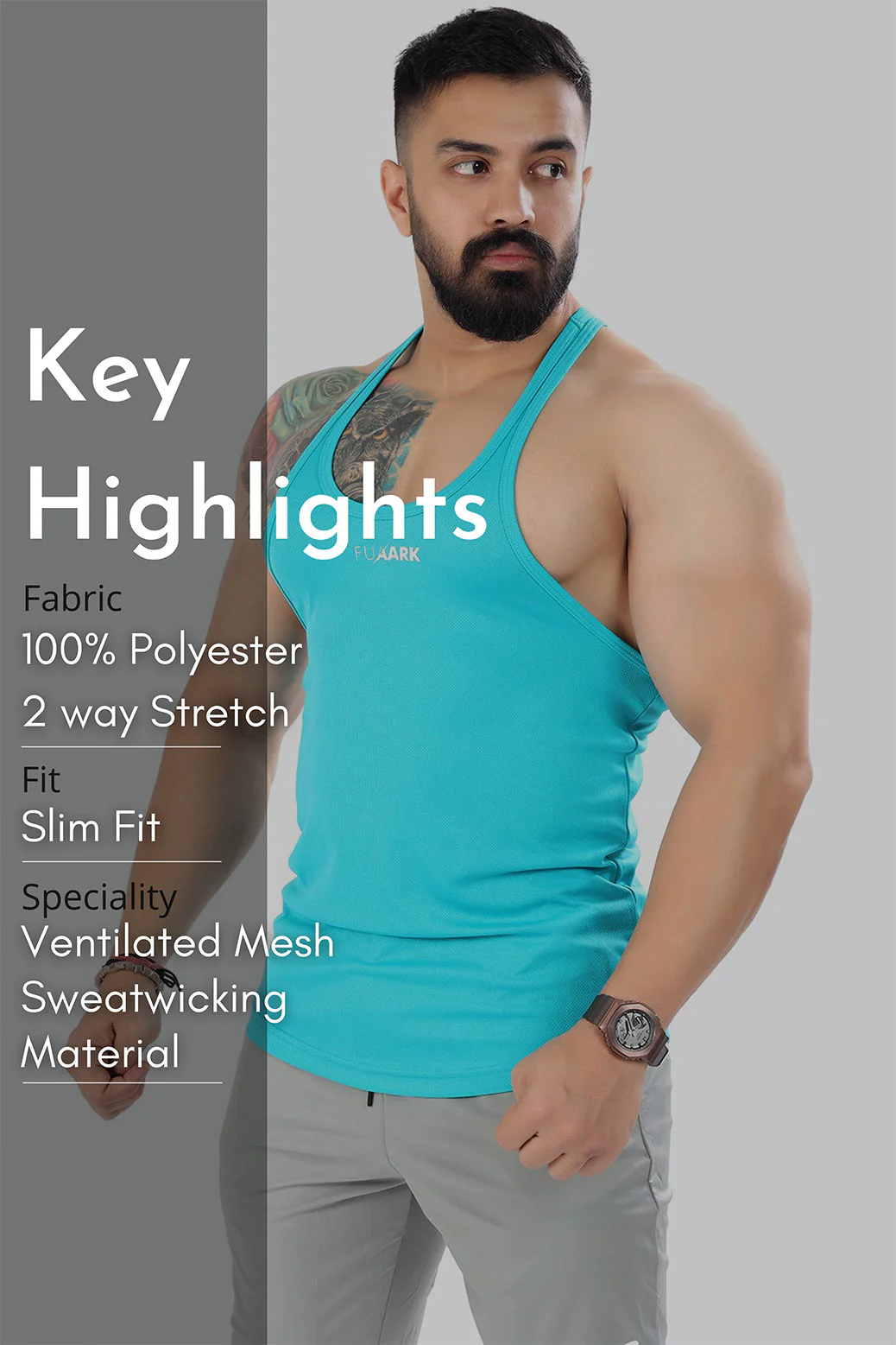 Mesh Stringer Blue - Image 6