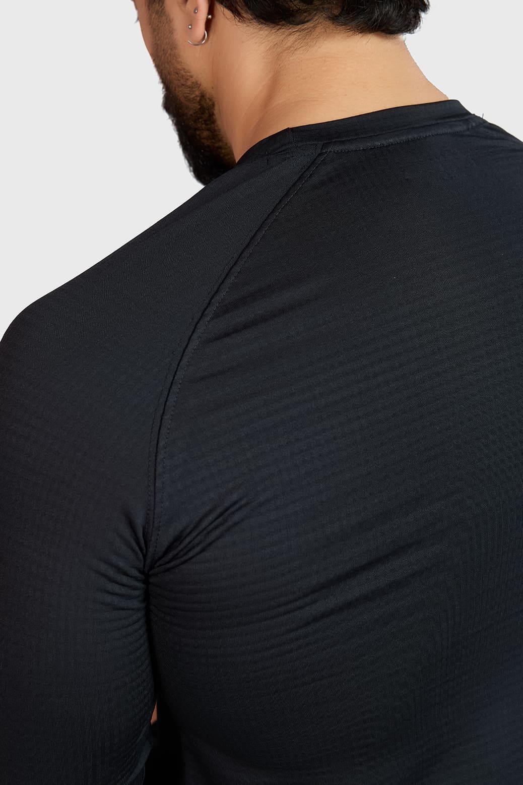Midnight Fullsleeves T-shirt Black - Image 4
