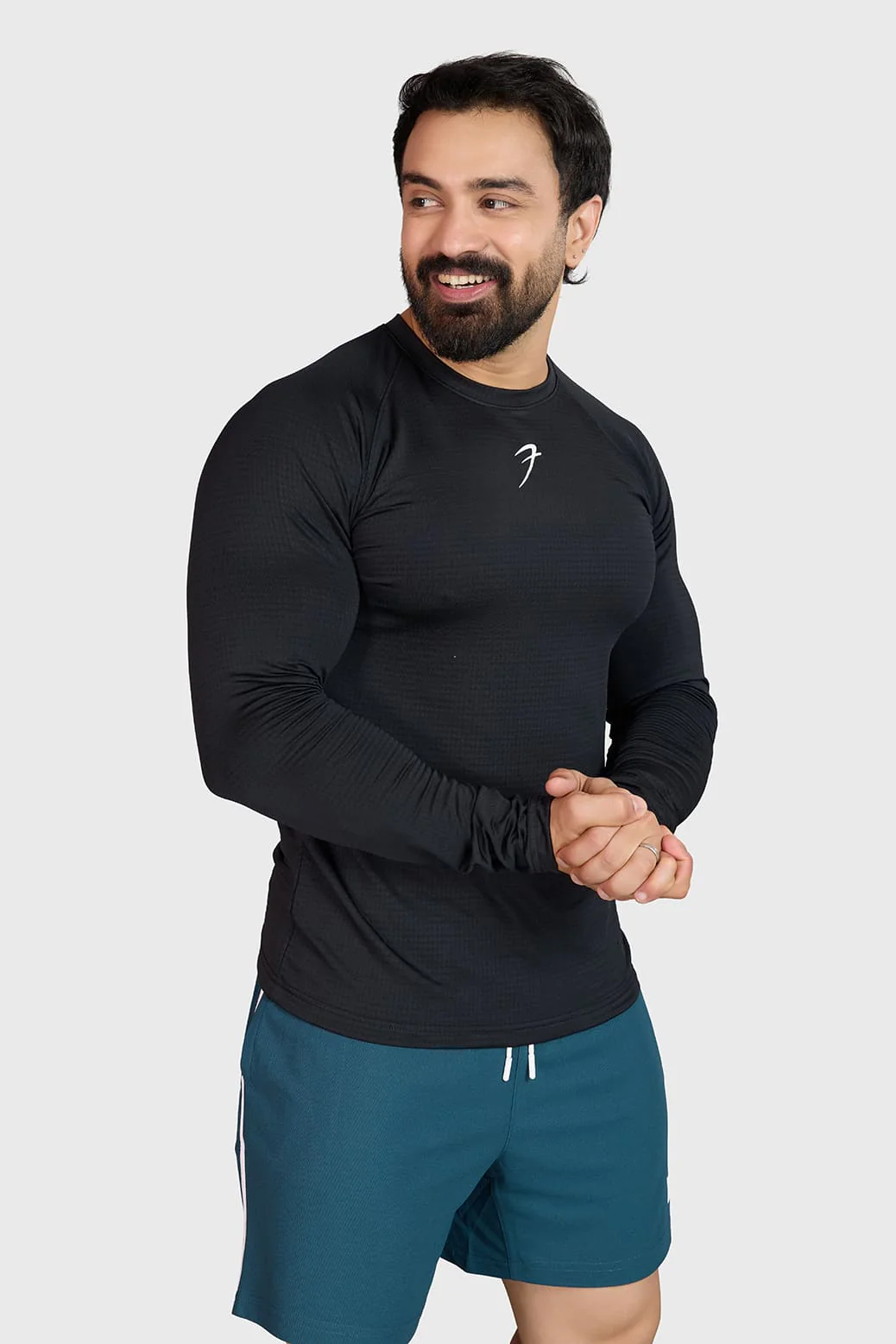 Midnight Fullsleeves T-shirt Black - Image 5