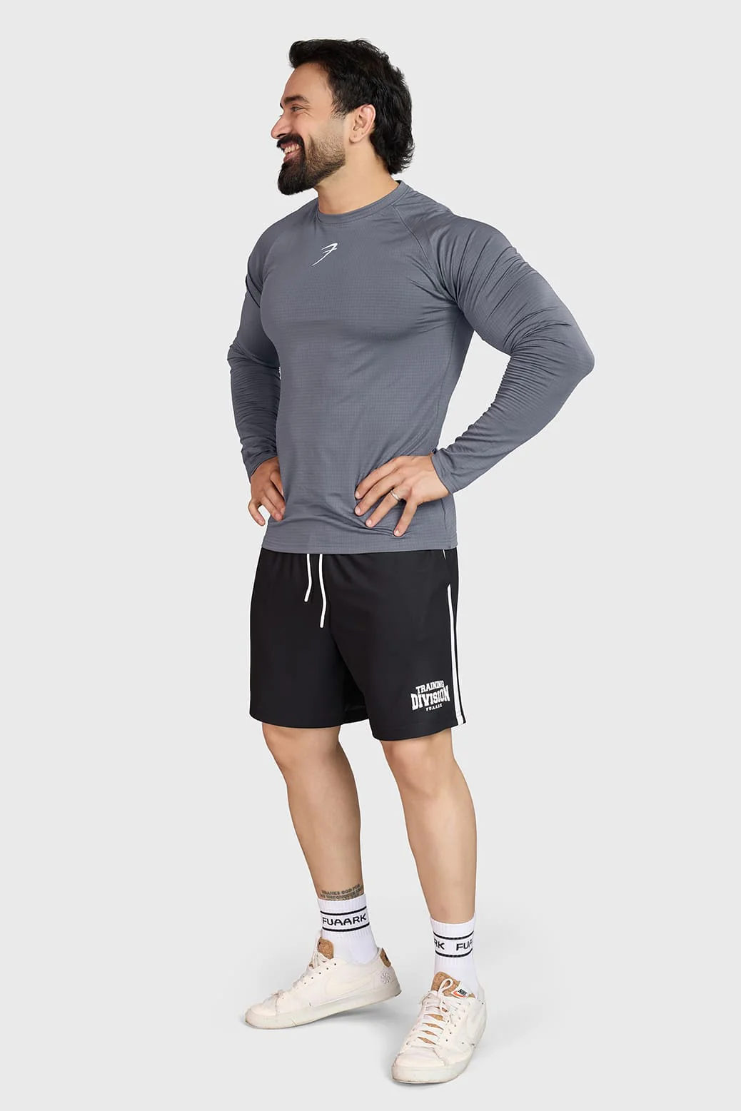 Midnight Fullsleeves T-shirt Light Grey - Image 2