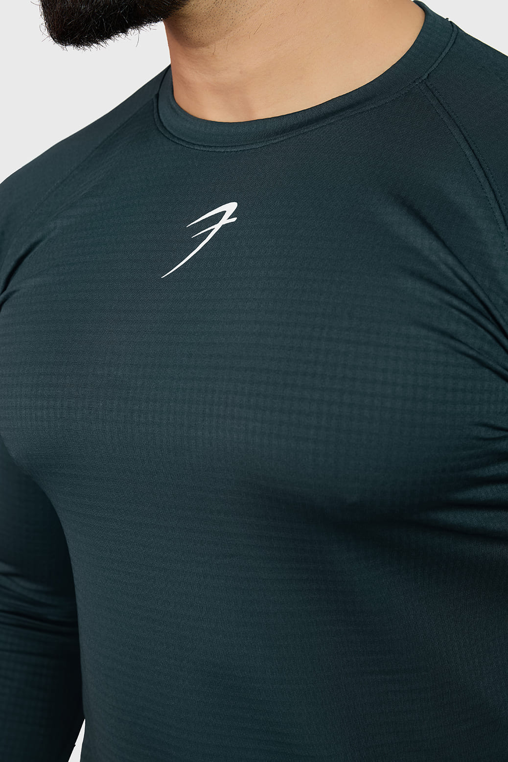 Midnight Fullsleeves T-shirt Sea Green - Image 4