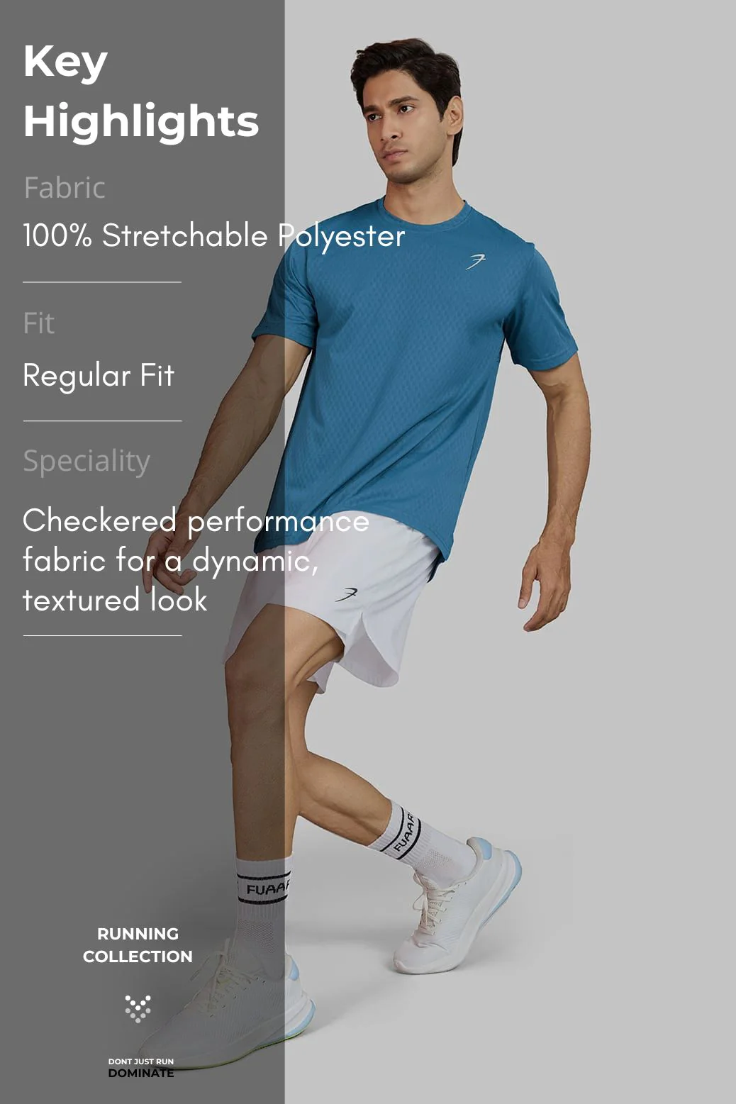 Motion Running T-shirt Teal - Image 6