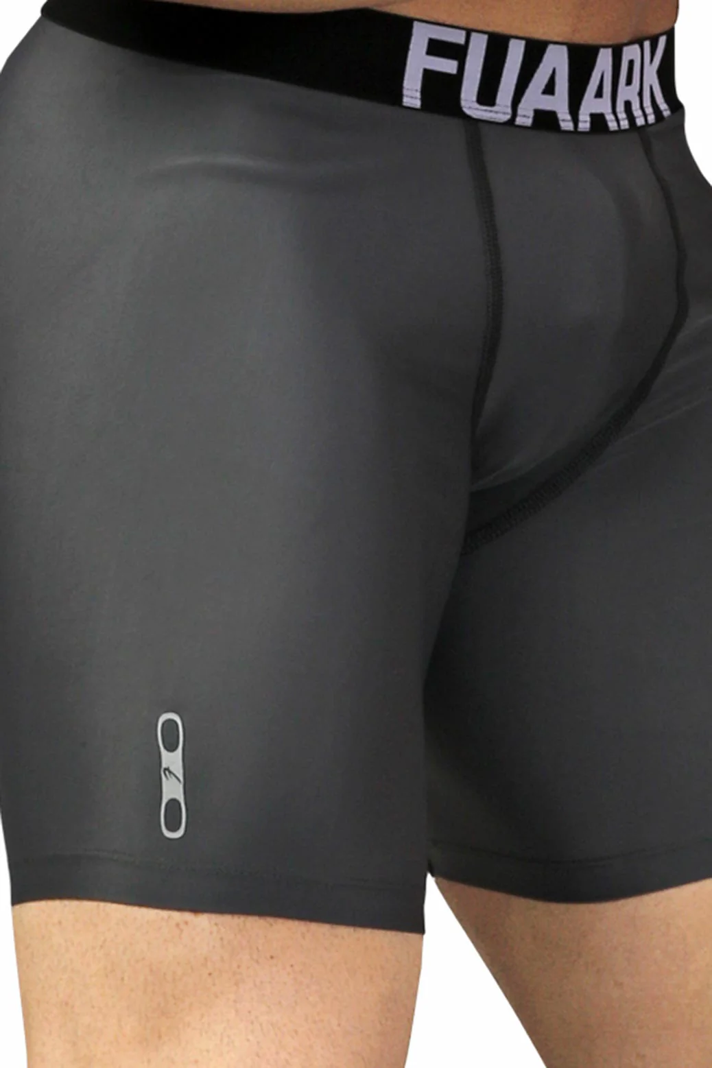 Nylon Compression Shorts Grey - Image 2