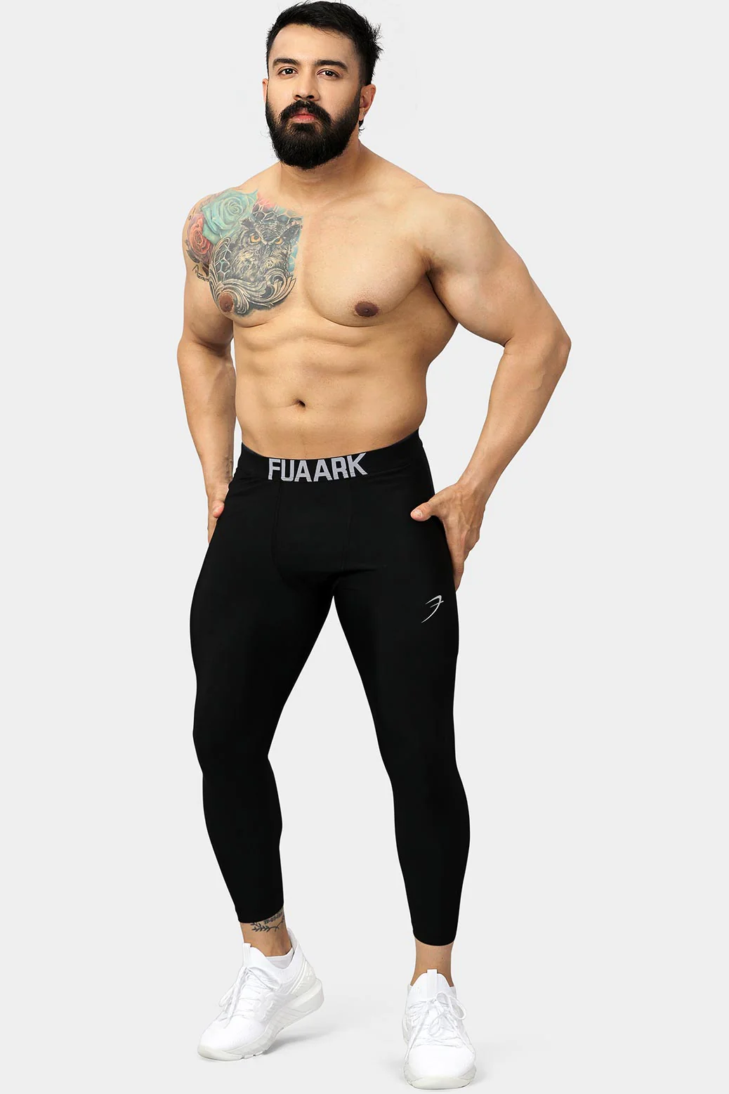 Nylon Compression Tights Black - Image 2