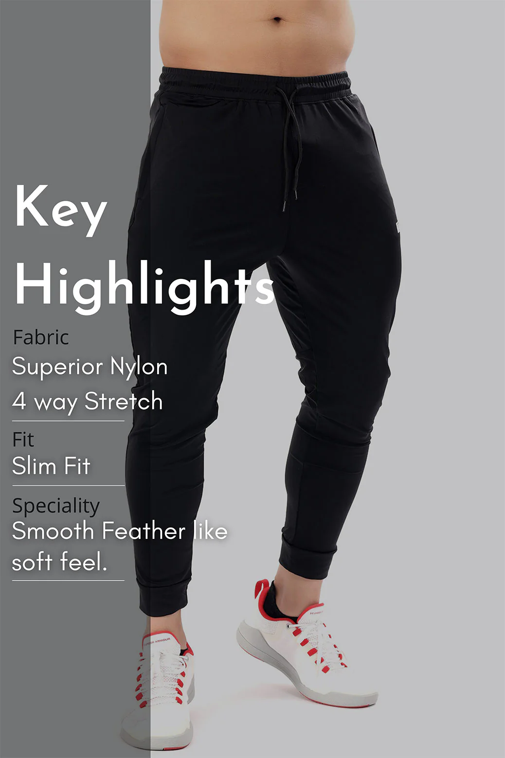 Nylon Supreme Joggers Black - Image 7