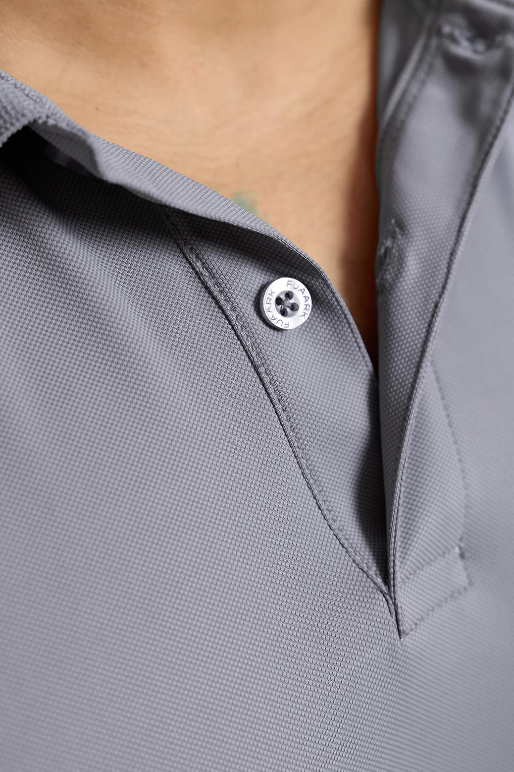 Obsidian Polo T-shirt Light Grey - Image 4