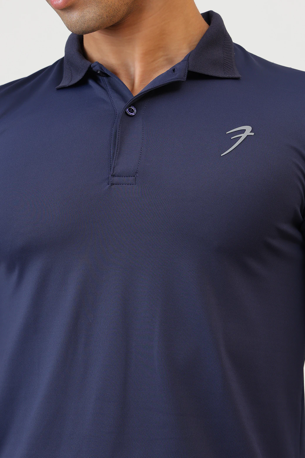 Obsidian Polo T-shirt Navy - Image 3