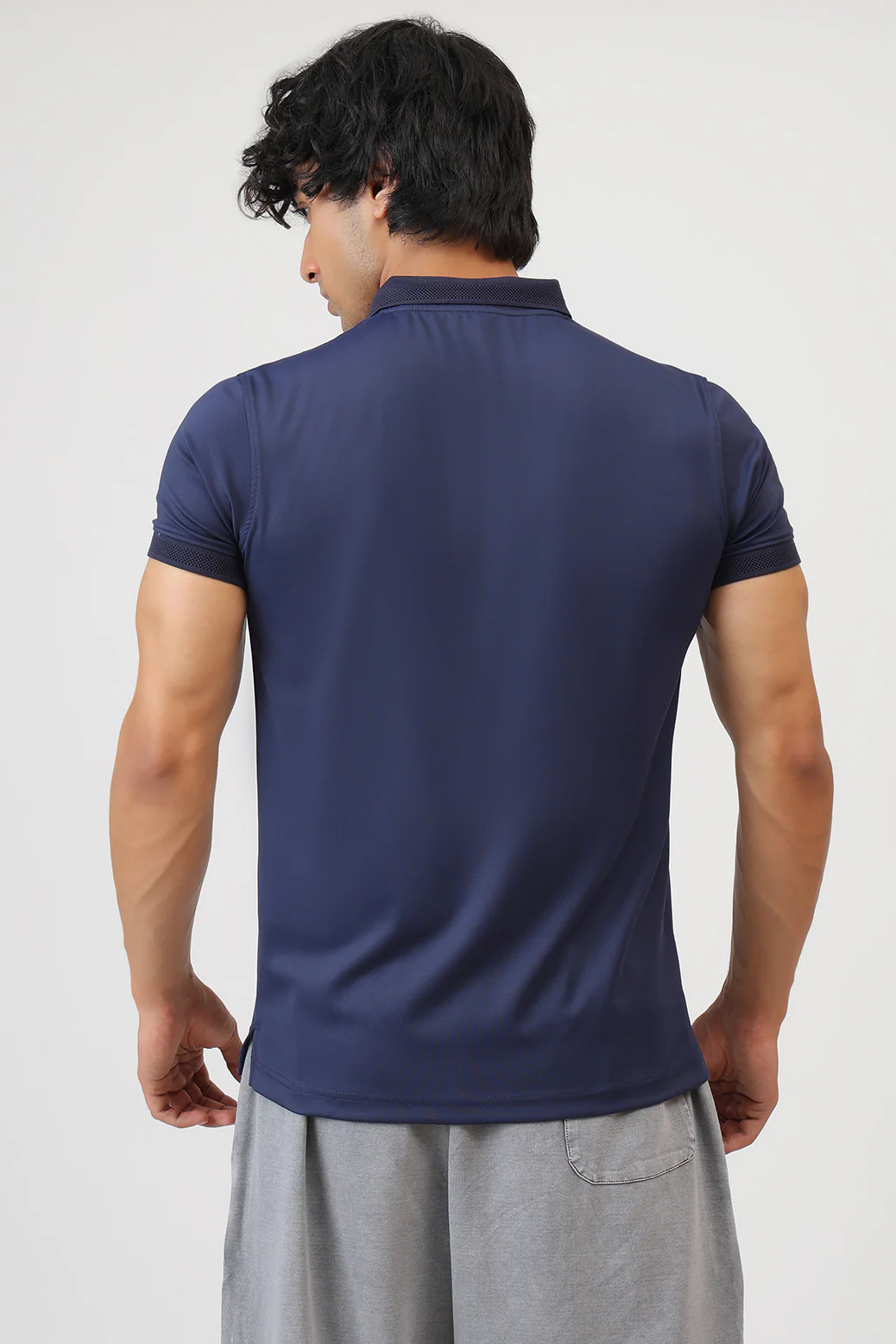 Obsidian Polo T-shirt Navy - Image 6