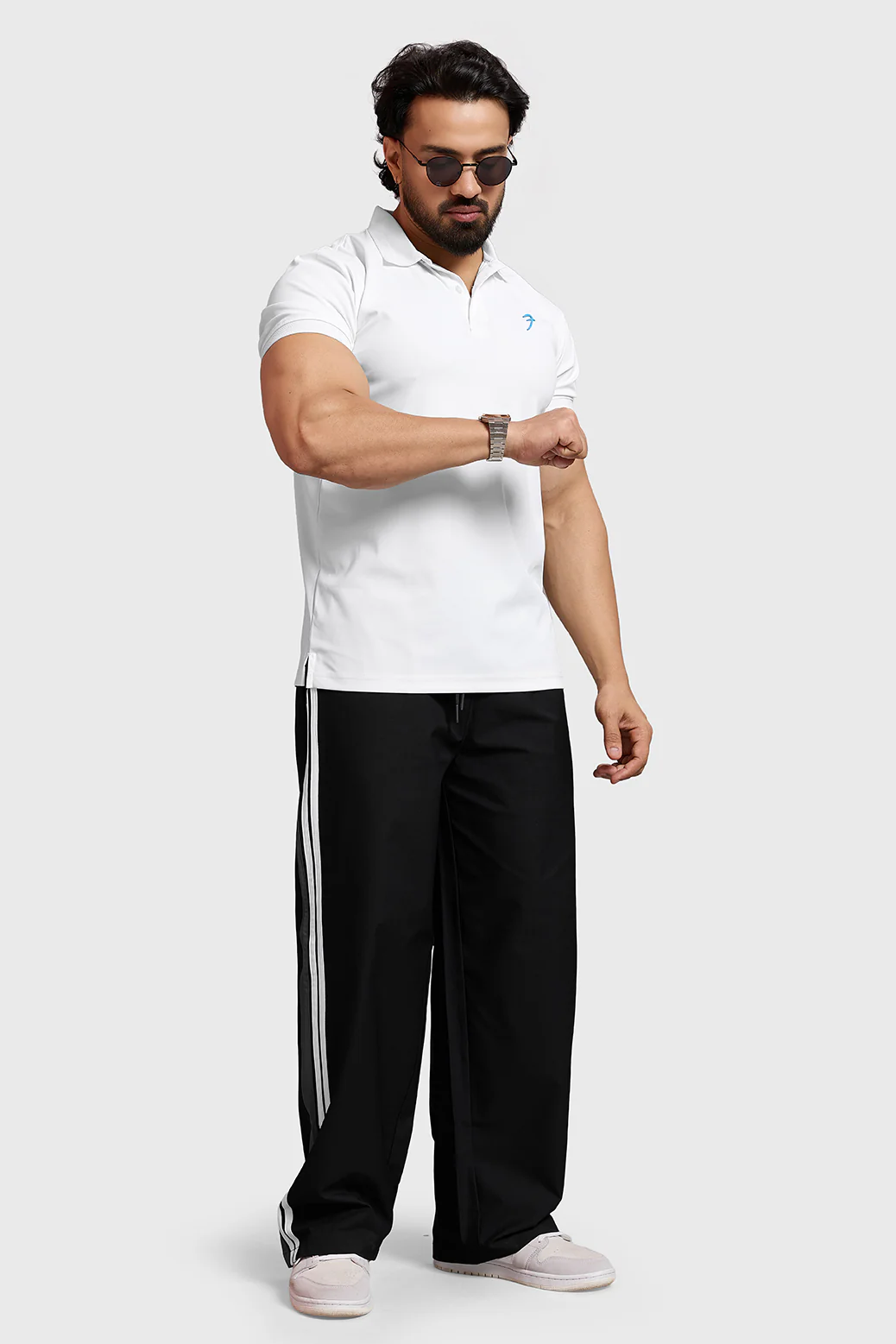 Obsidian Polo T-shirt White - Image 3