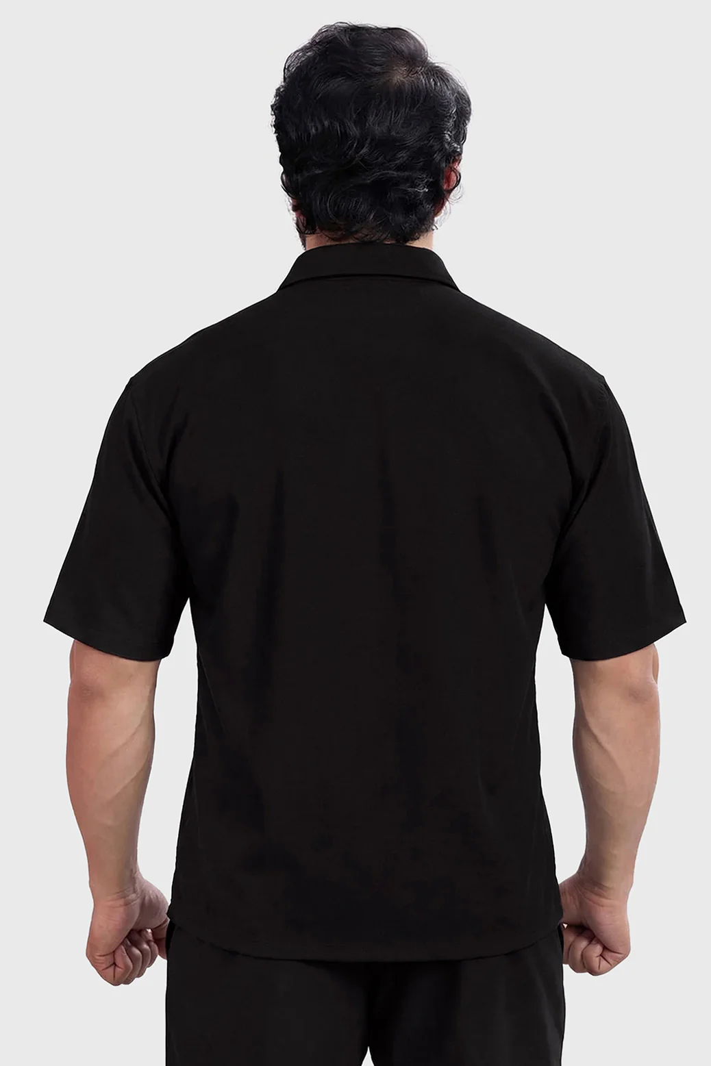 Off Duty Oversized Shirt Black - Image 4