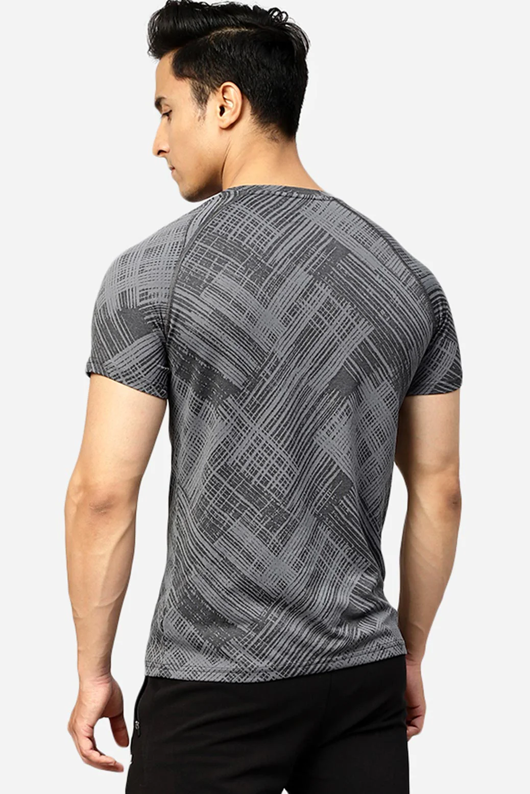 Ozone Jacquard T-shirt Coal - Image 6