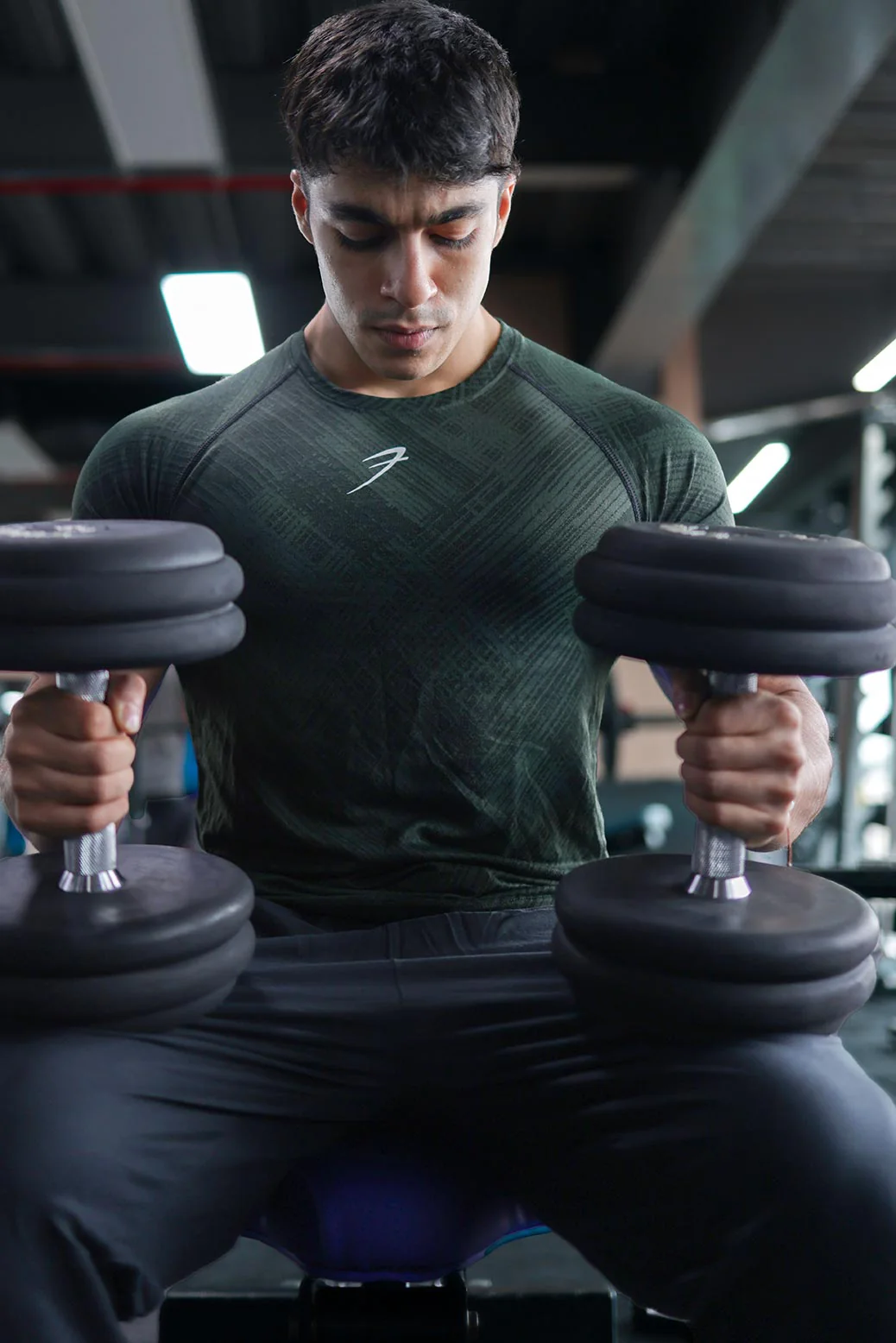 Ozone Jacquard T-shirt Green - Image 3