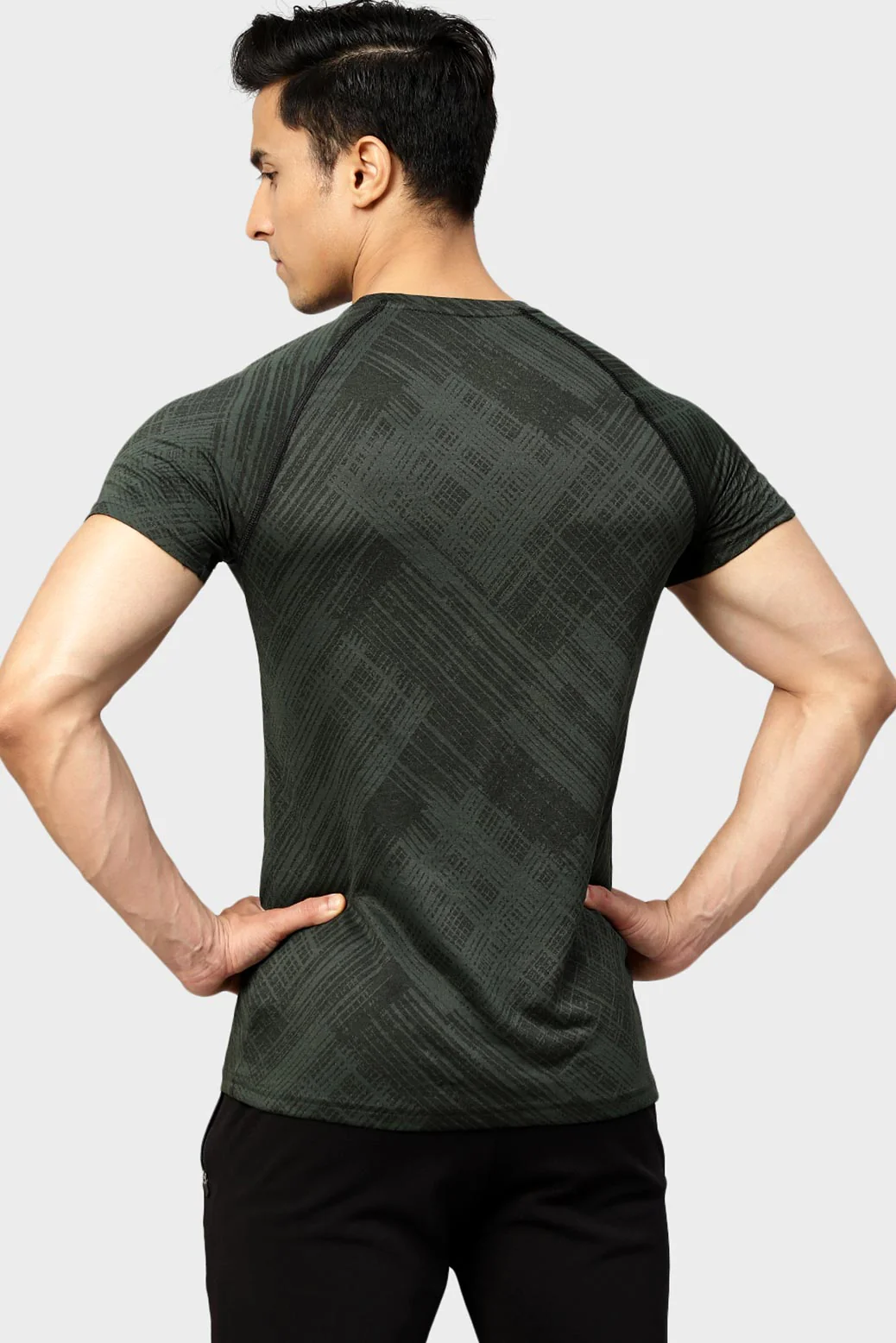Ozone Jacquard T-shirt Green - Image 5