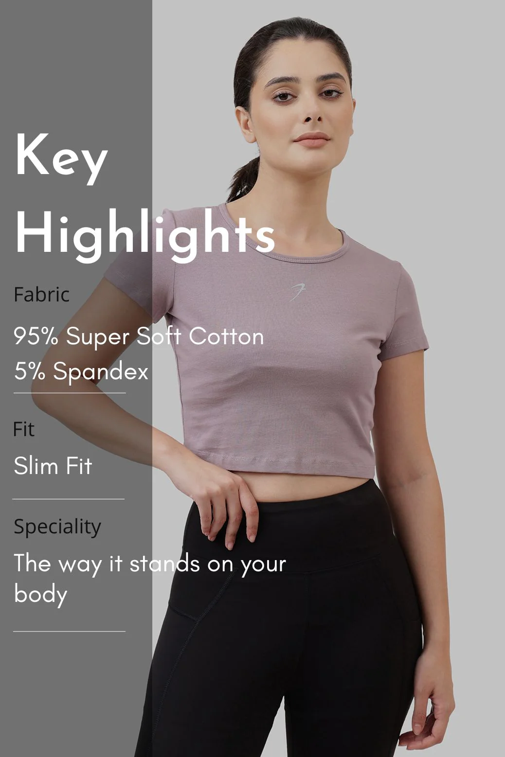 Peak Crop Top Mauve - Image 7