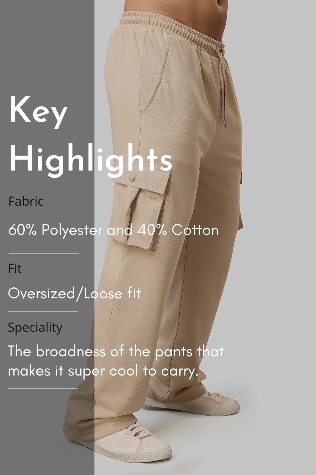 Pinnacle Pocket Pants Beige - Image 7