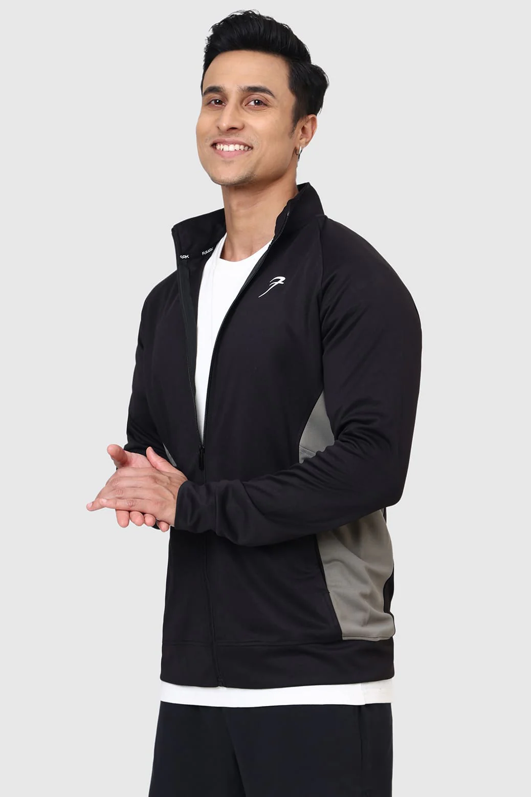 Polish Colourblock Jacket Black
