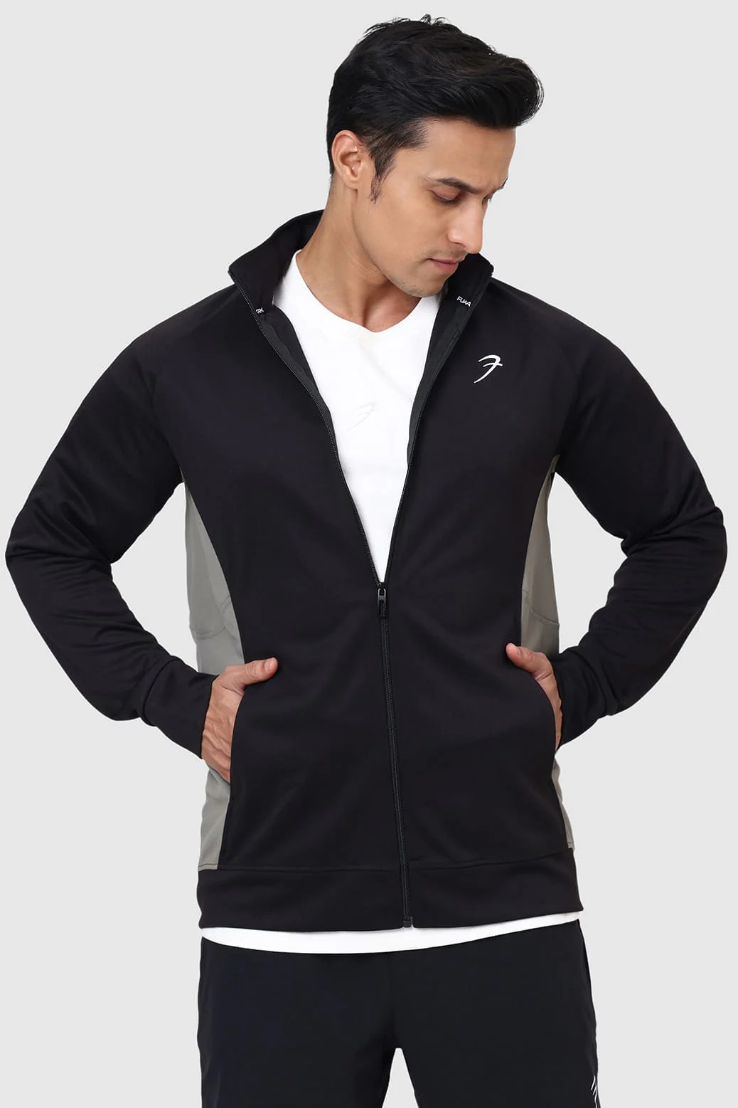 Polish Colourblock Jacket Black - Image 6
