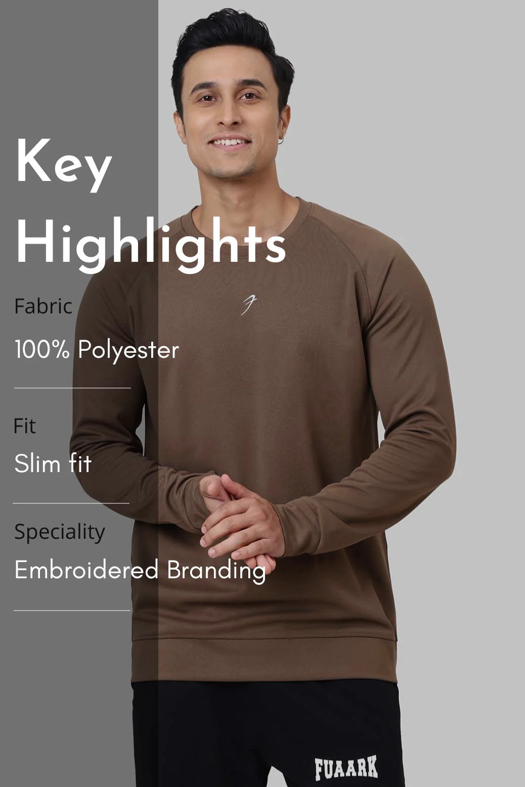 Polish Sweatshirt Brown - Image 8