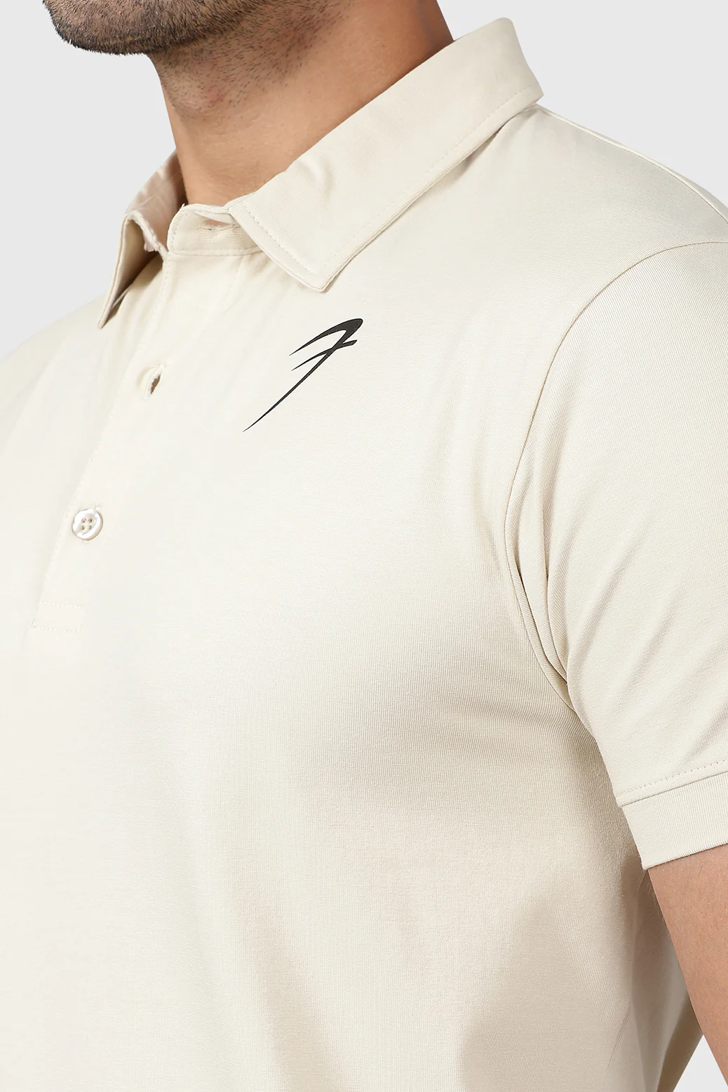 Polo T-shirt Beige - Image 3