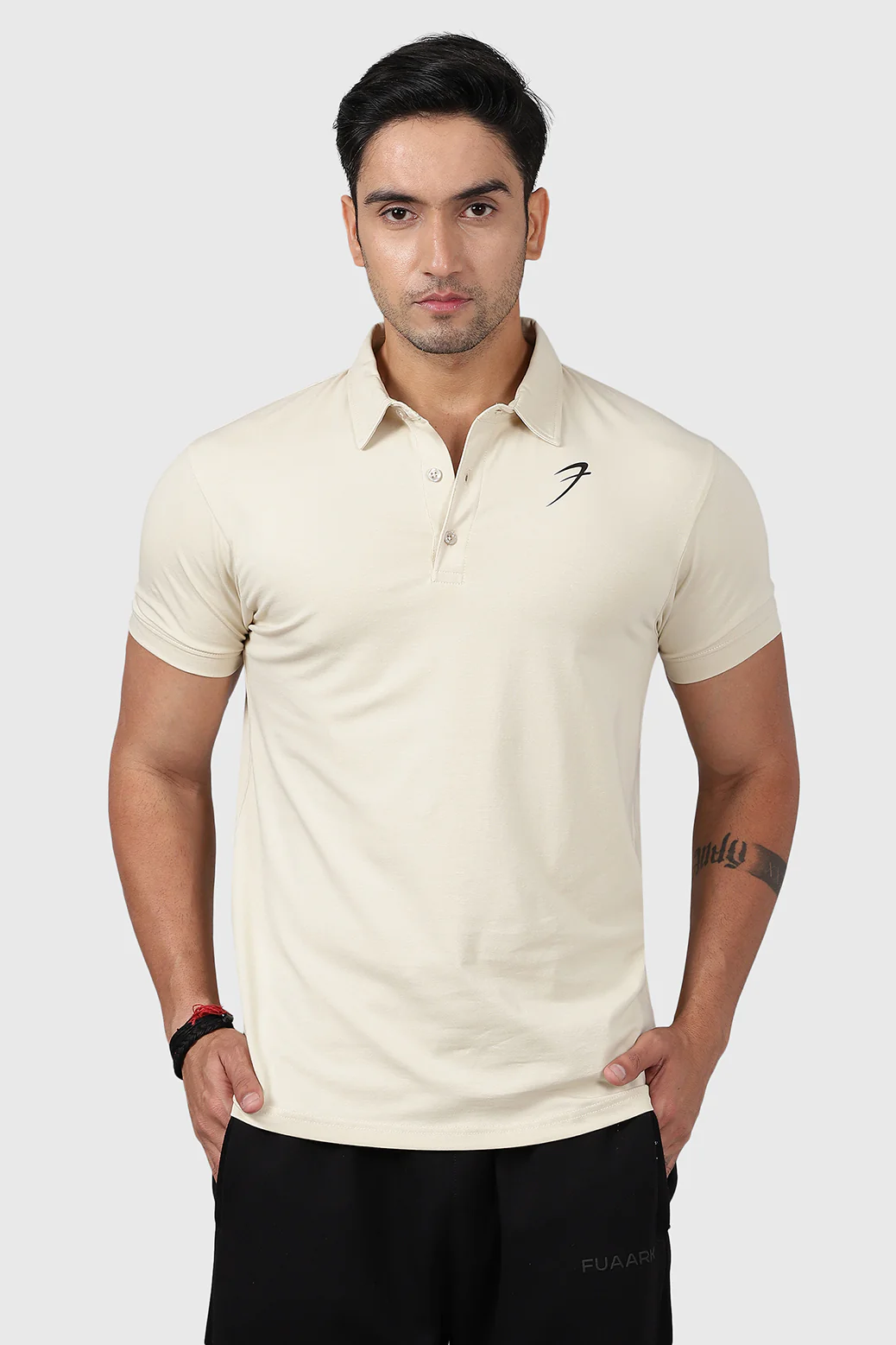 Polo T-shirt Beige - Image 4