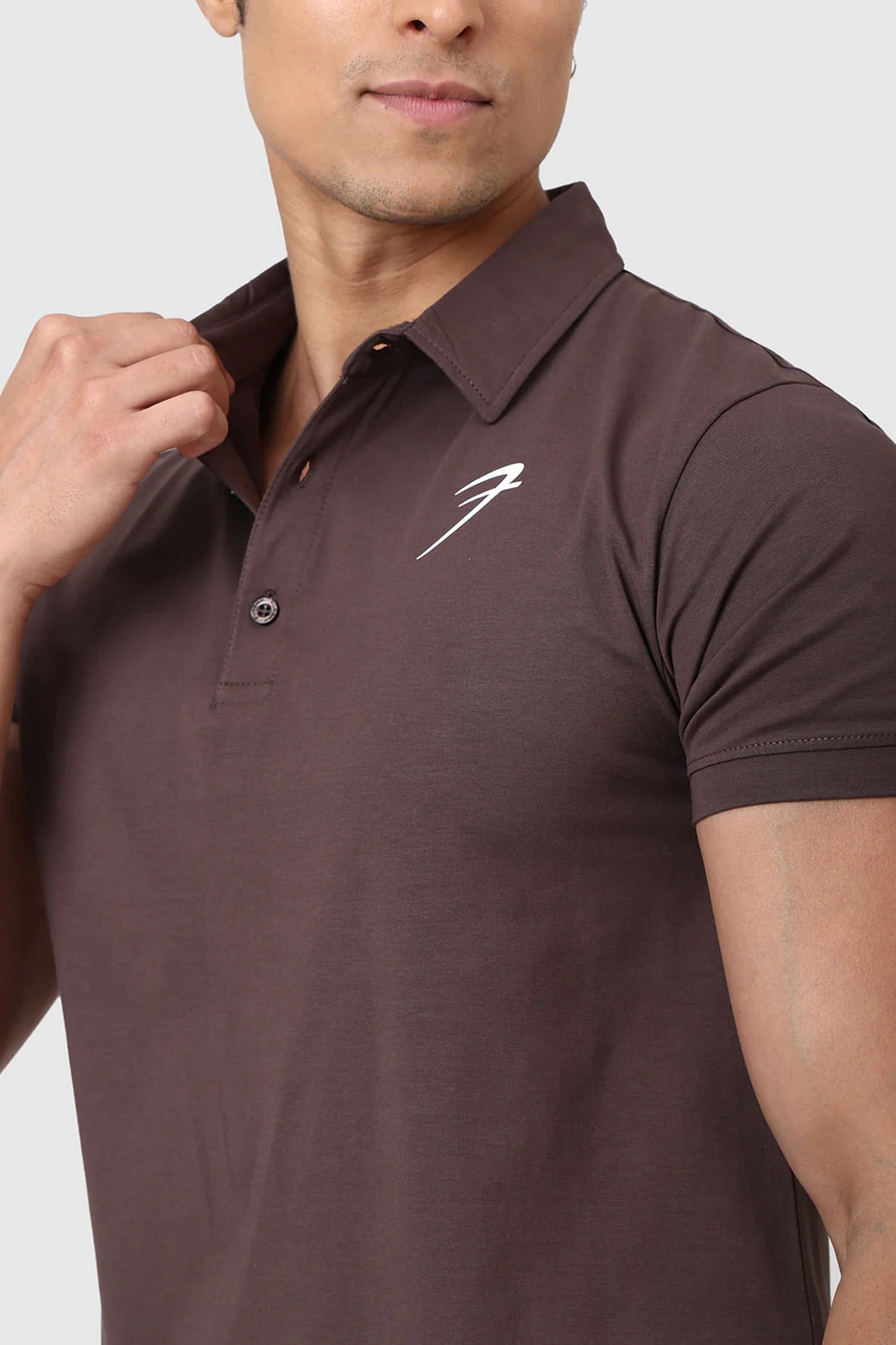 Polo T-shirt Brown - Image 4