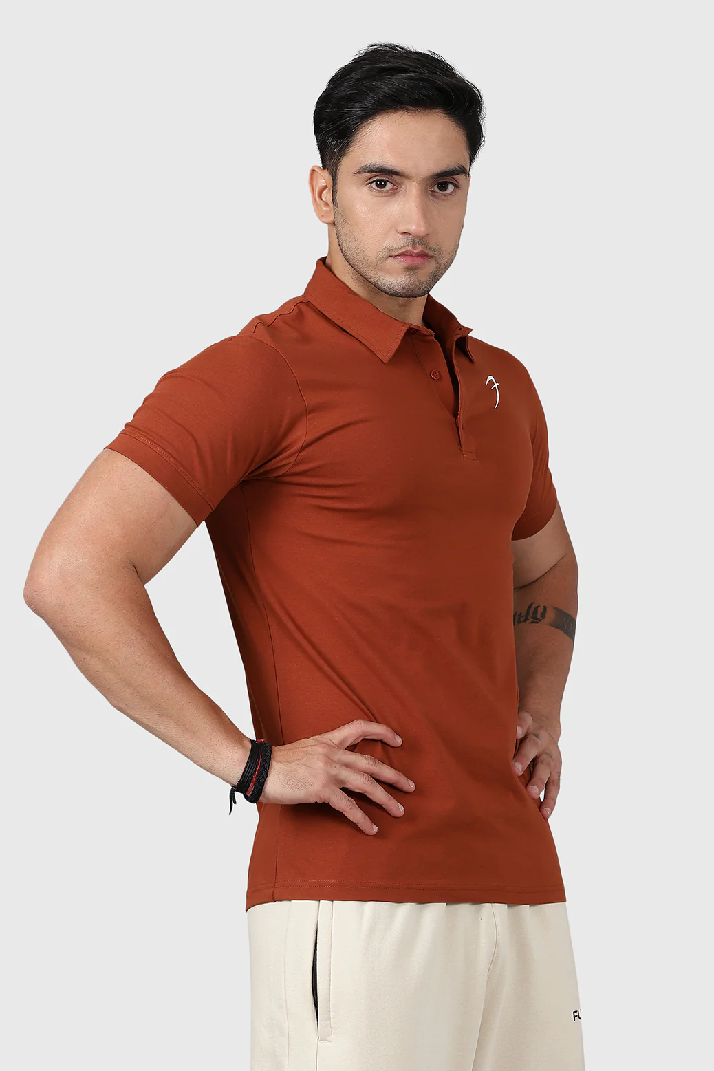 Polo T-shirt Salsa Brown - Image 4