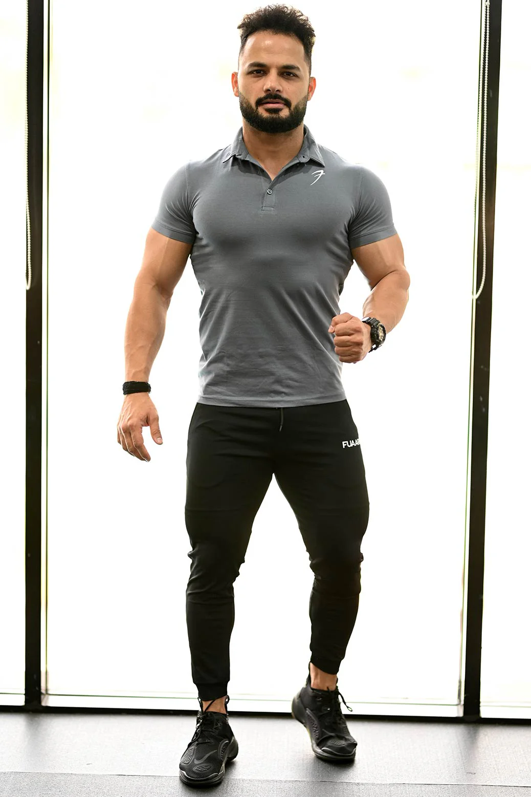 Polo T-shirt Grey - Image 4