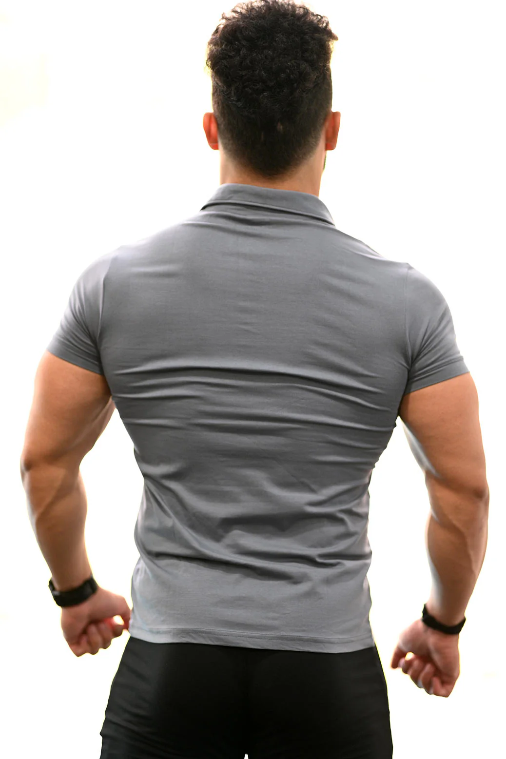 Polo T-shirt Grey - Image 5