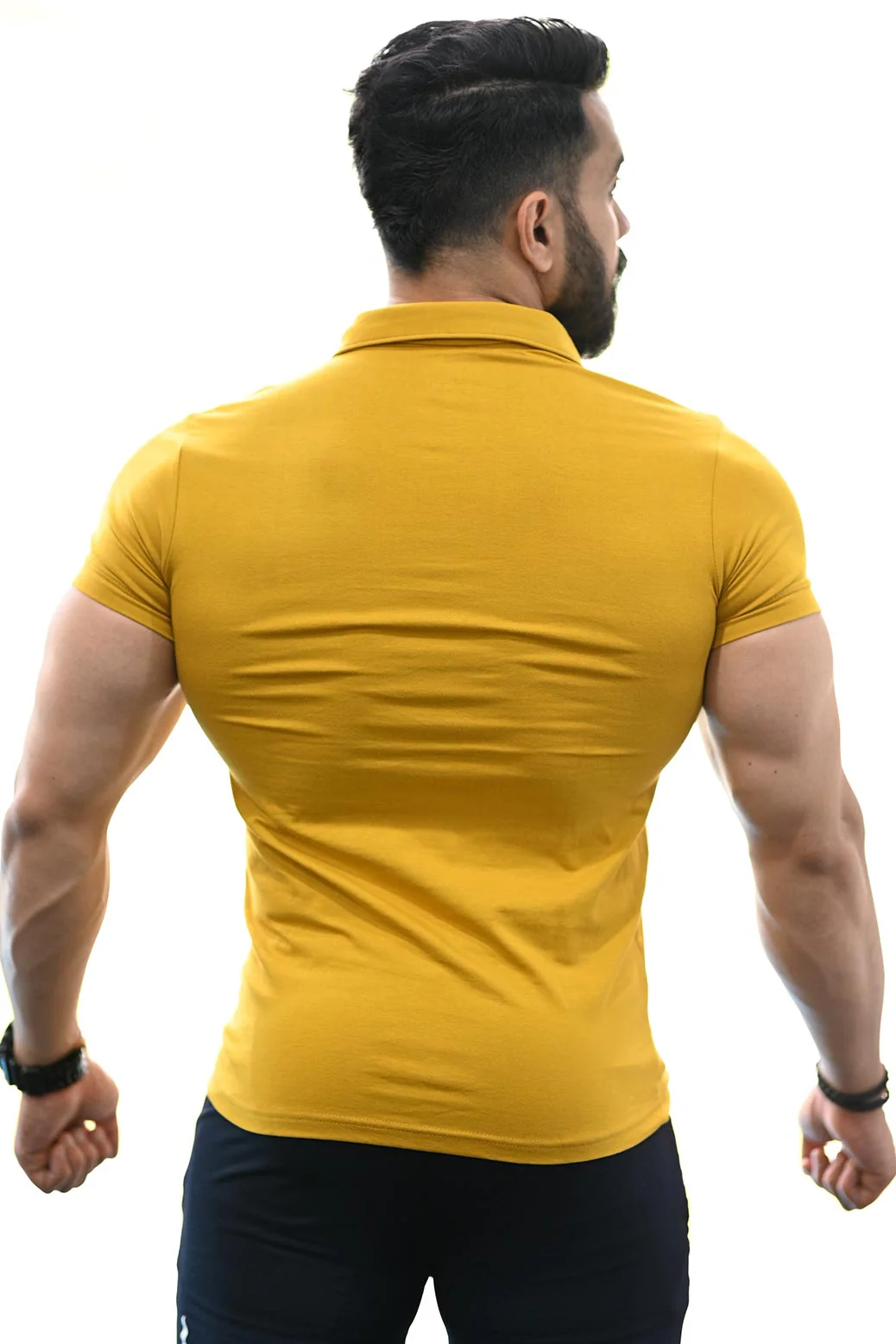 Polo T-shirt Mustard - Image 6