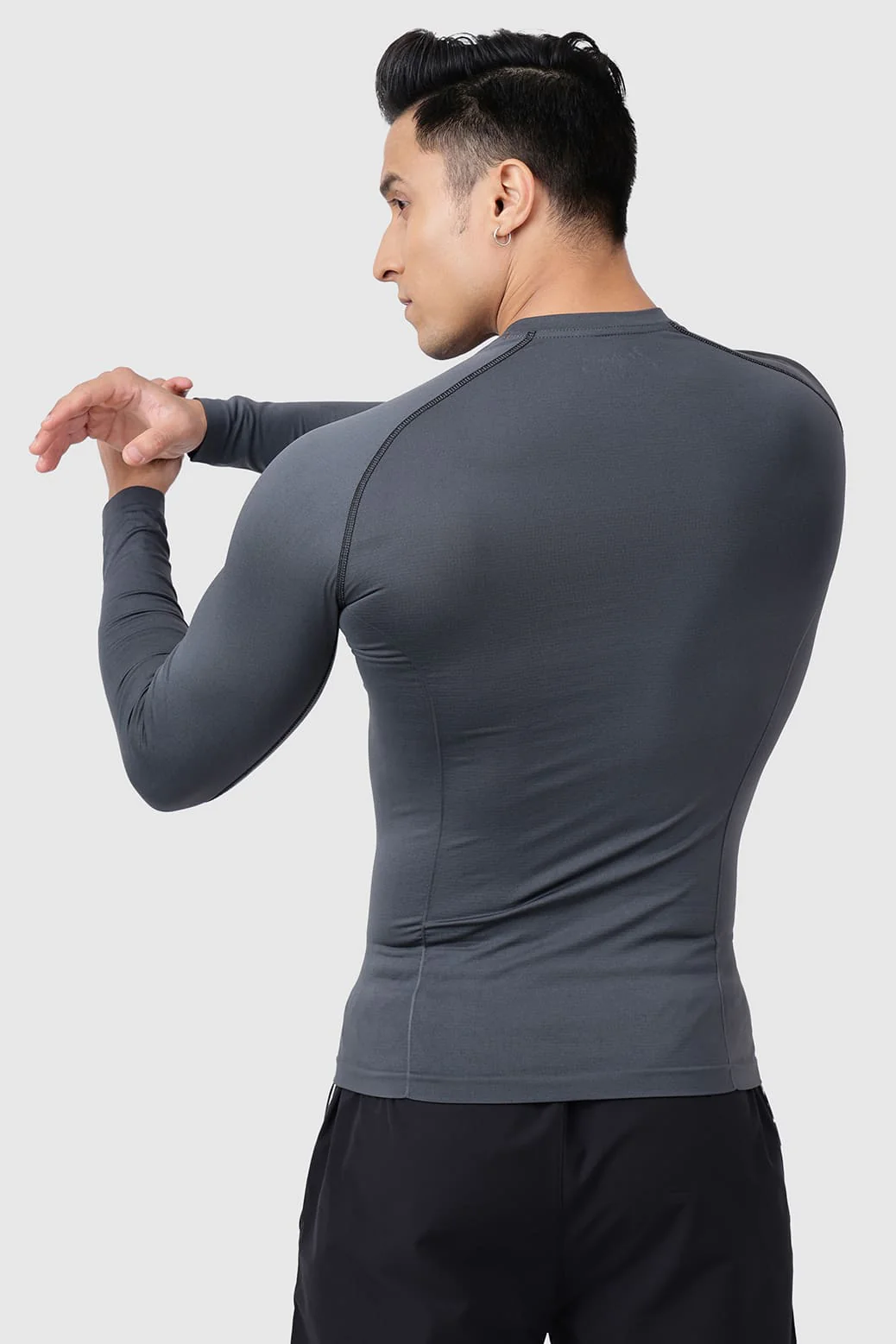 Power Seamless Fullsleeves T-shirt Charcoal - Image 7