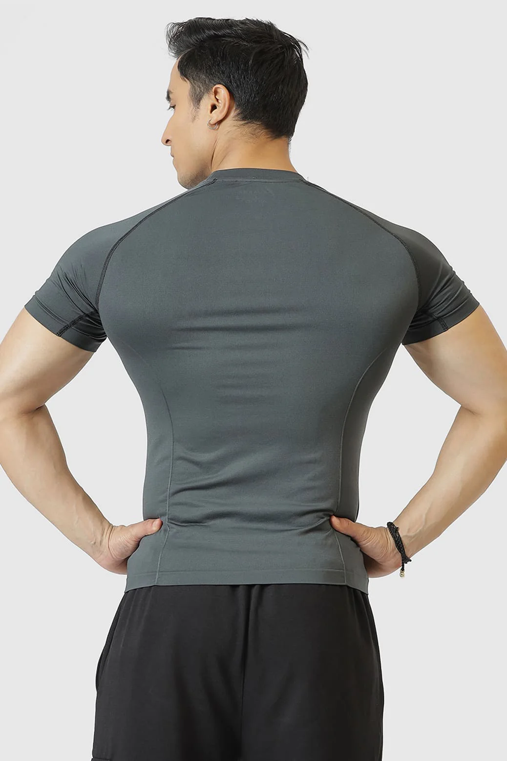 Power Seamless T-shirt Grey/Fuaark - Image 8