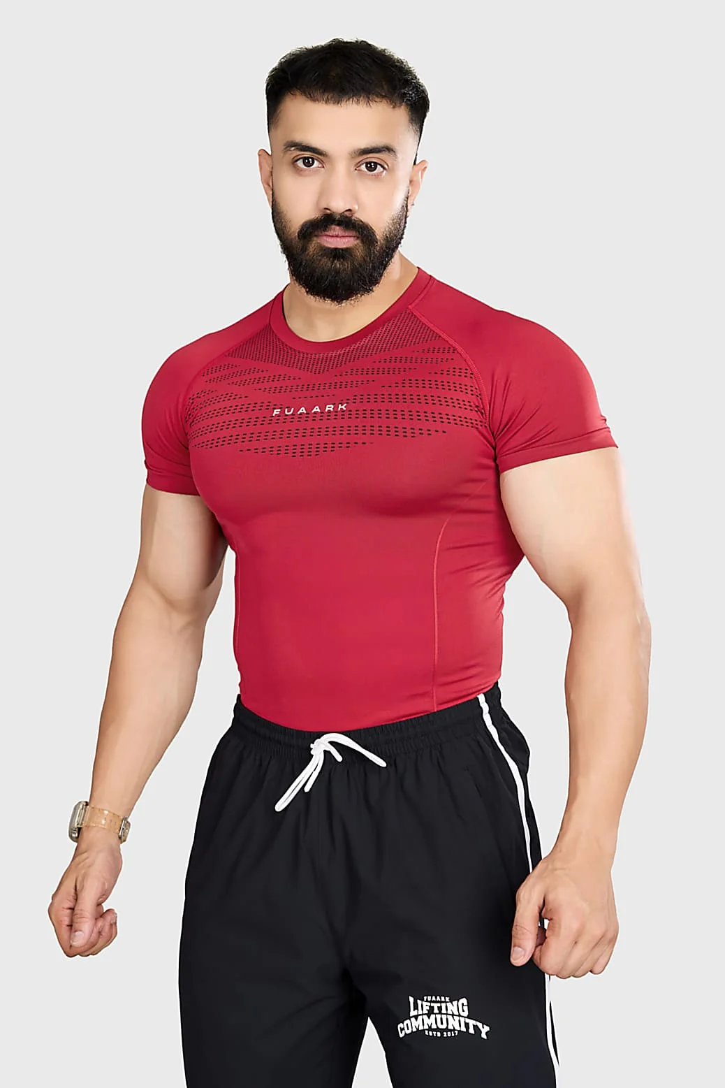 Power Seamless T-shirt Red/ Fuaark - Image 5