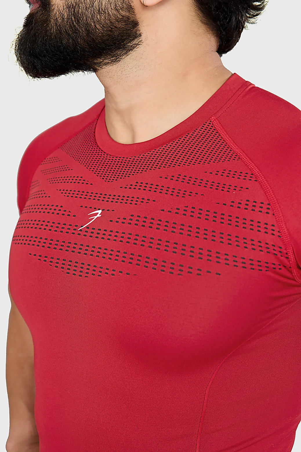 Power Seamless T-shirt Red/Logo - Image 3