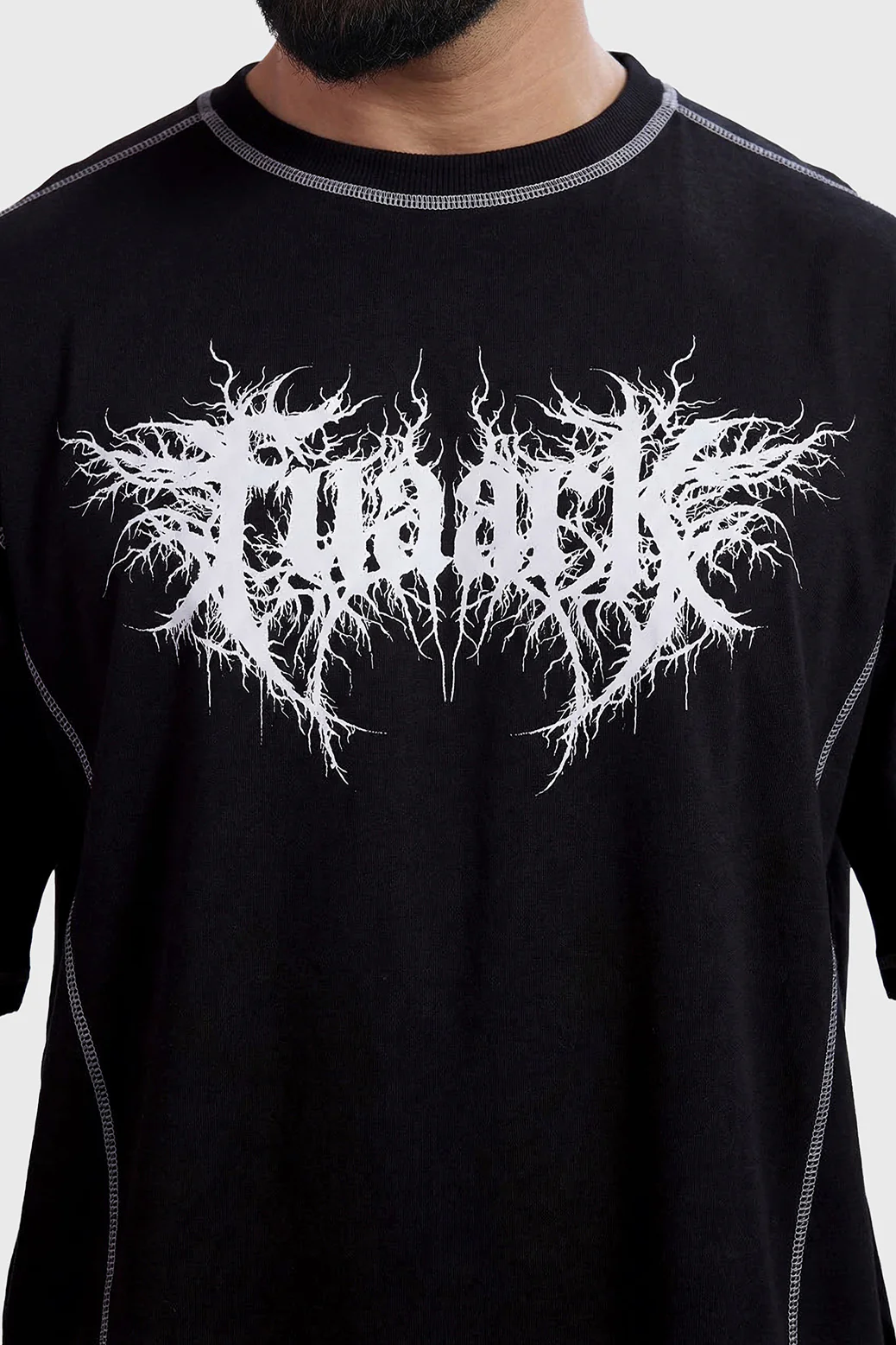 Primal Code Oversized T-shirt Black - Image 3
