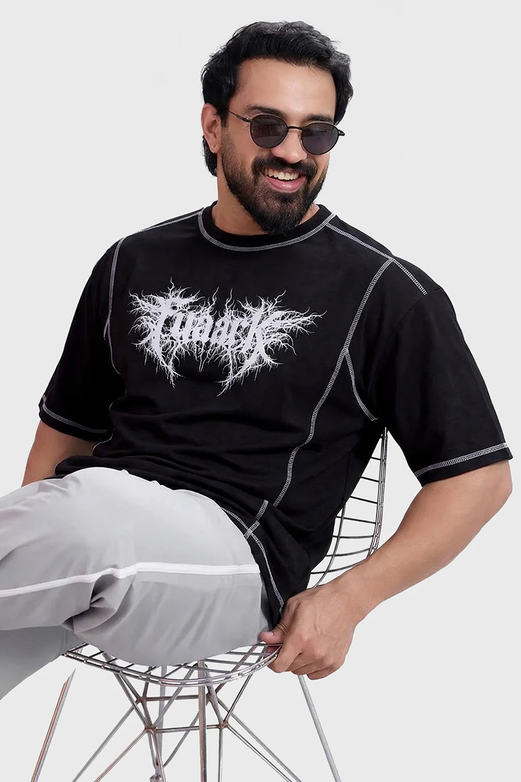 Primal Code Oversized T-shirt Black - Image 4