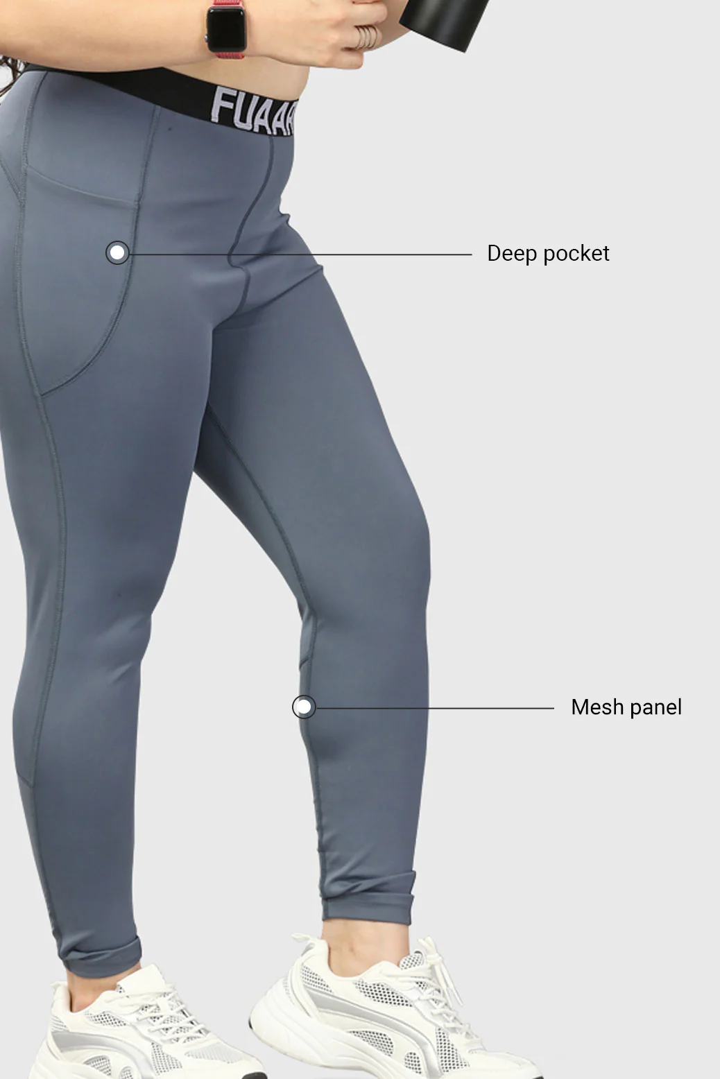 Pro Leggings Silver - Image 6