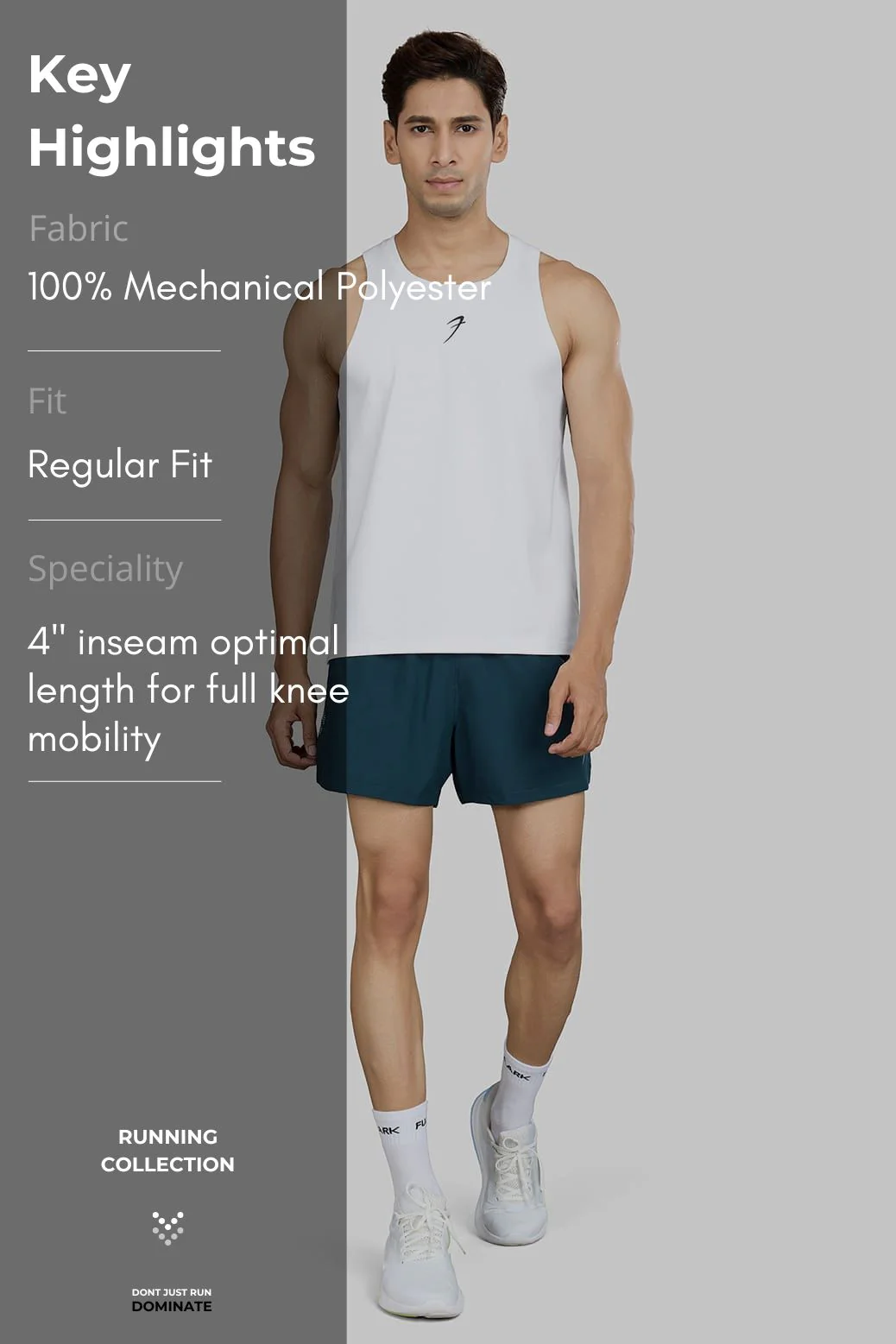 Pulse 4" Running Shorts Deep Green - Image 7