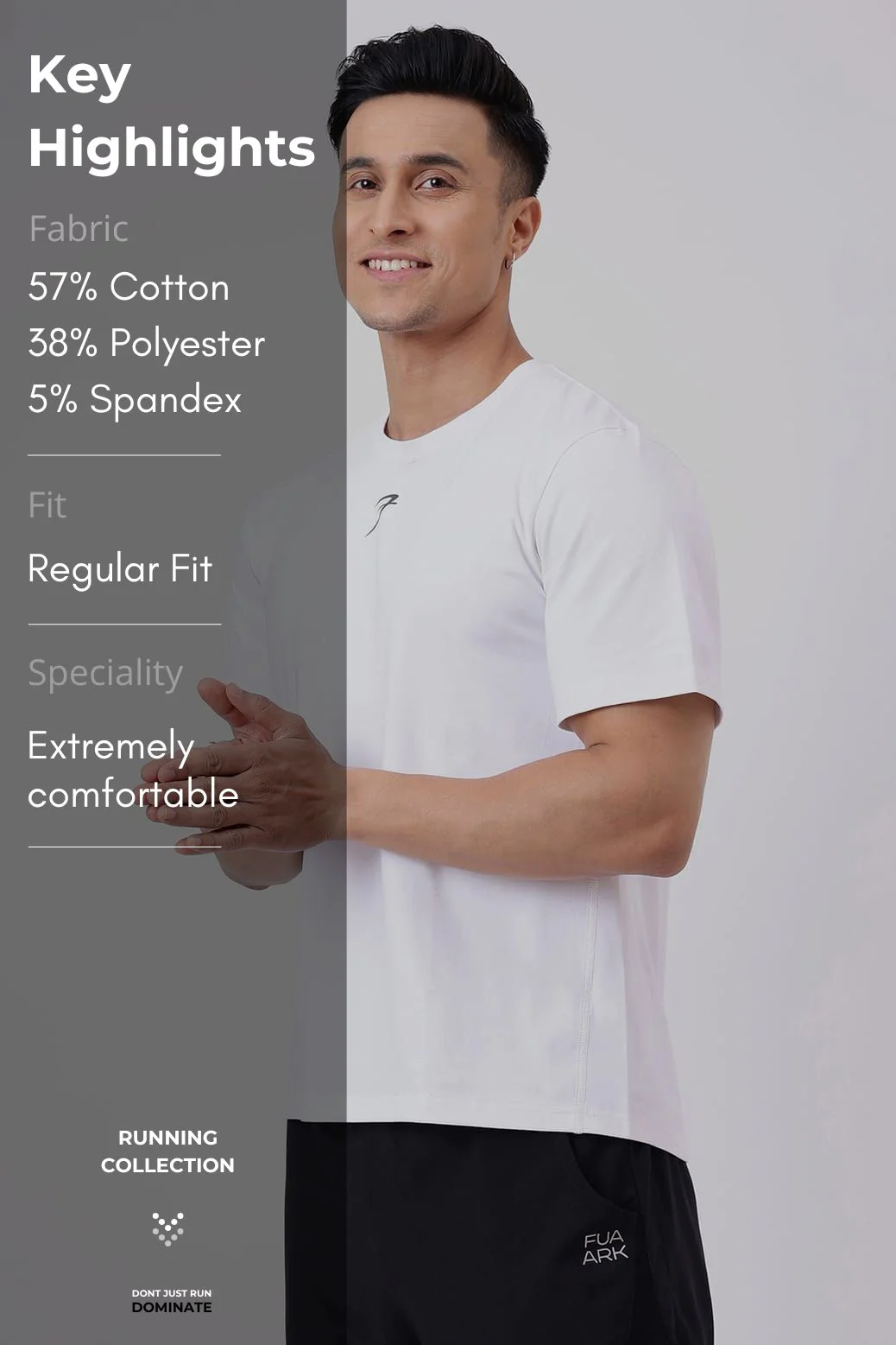 Pulse Running T-shirt White - Image 6