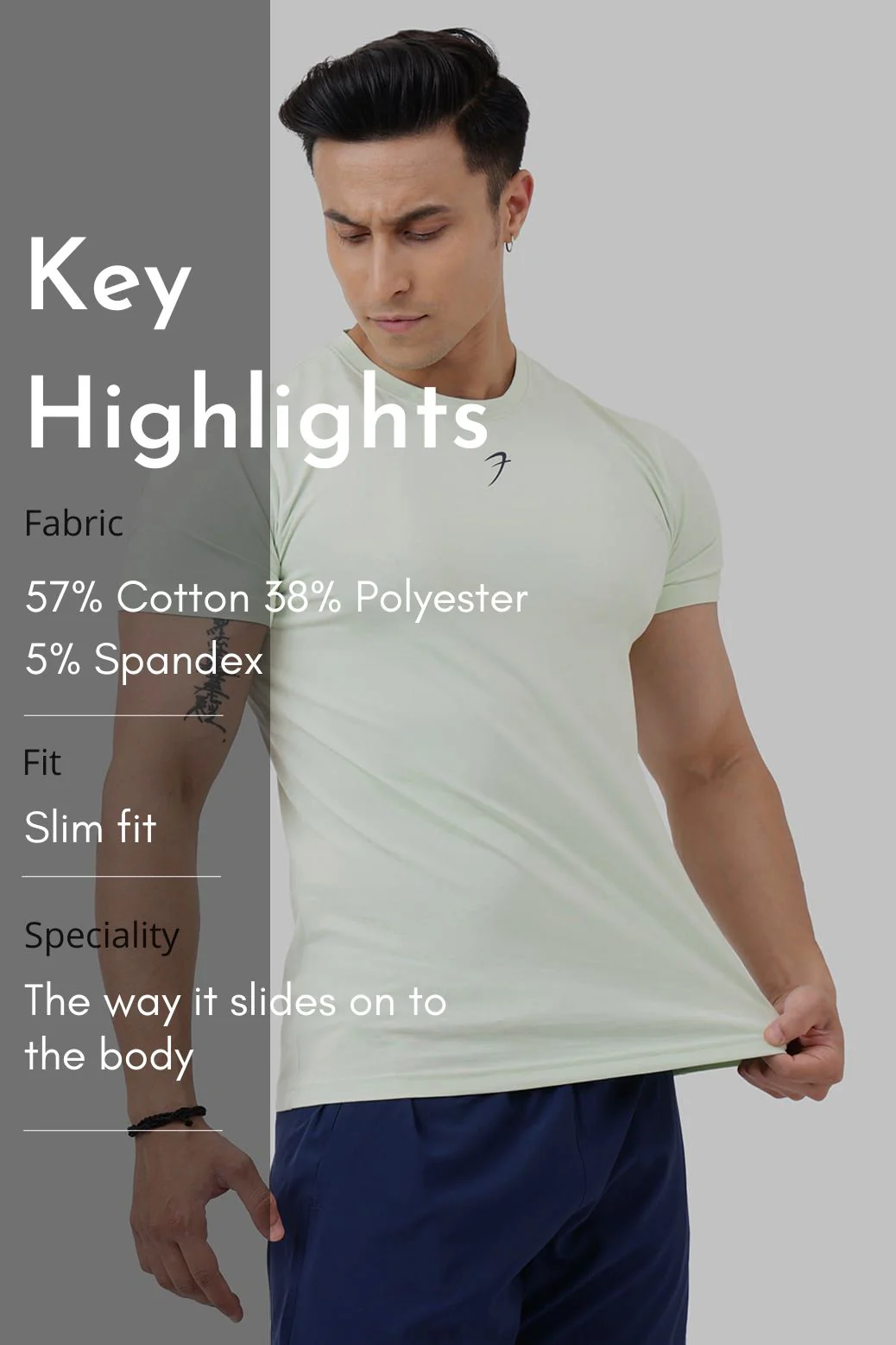 Pulse T-shirt Light Green - Image 7
