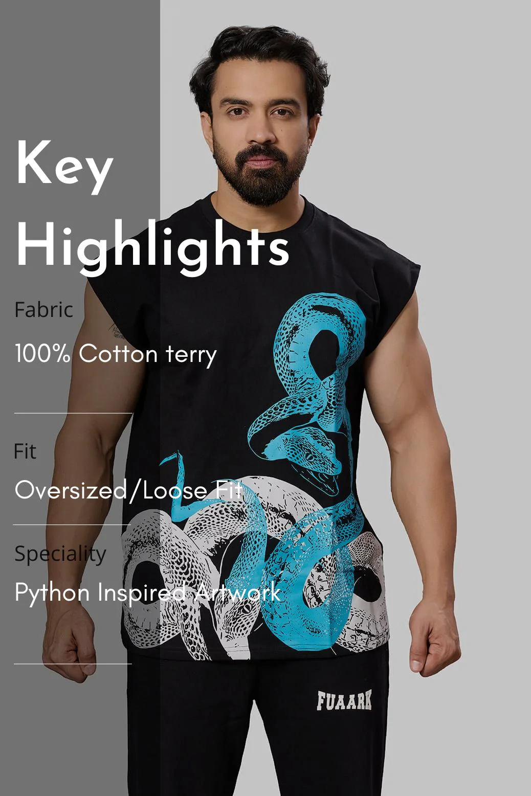 Python Capsleeves Tank Black - Image 8
