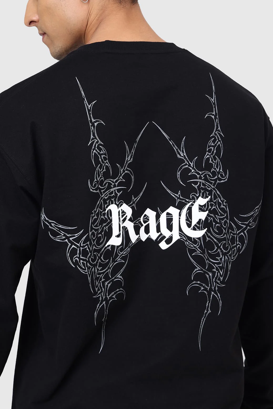 Rage Fullsleeves T-shirt Black - Image 4
