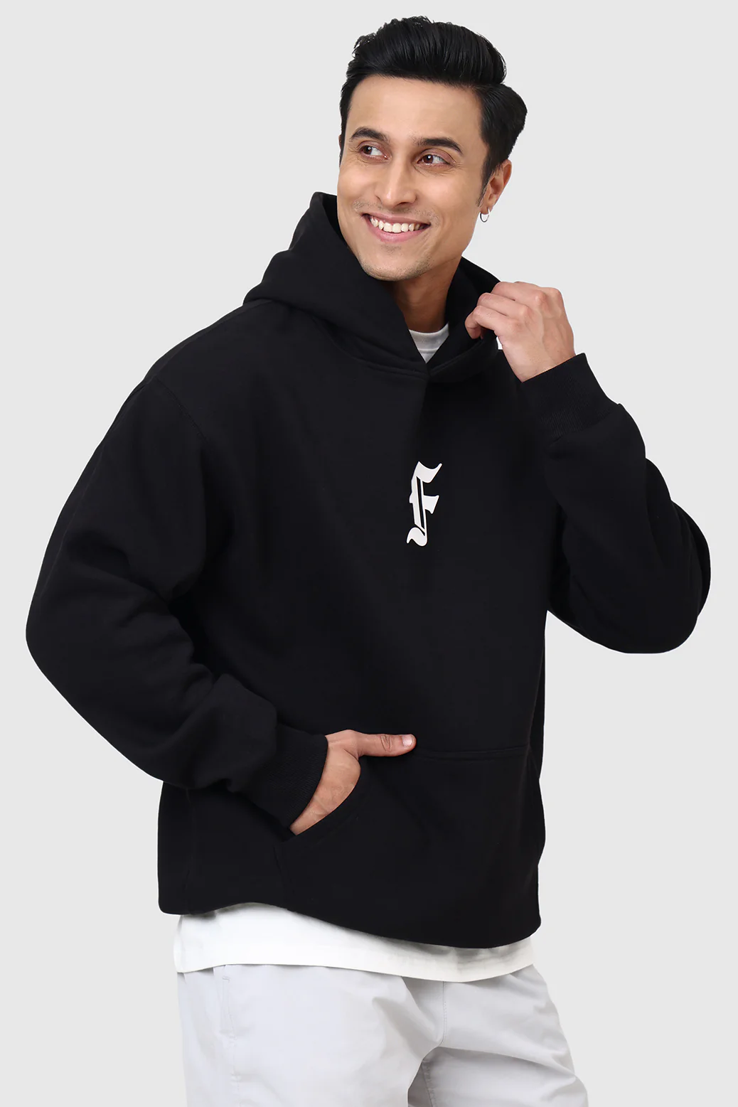 Rage Oversized Hoodie Black - Image 2