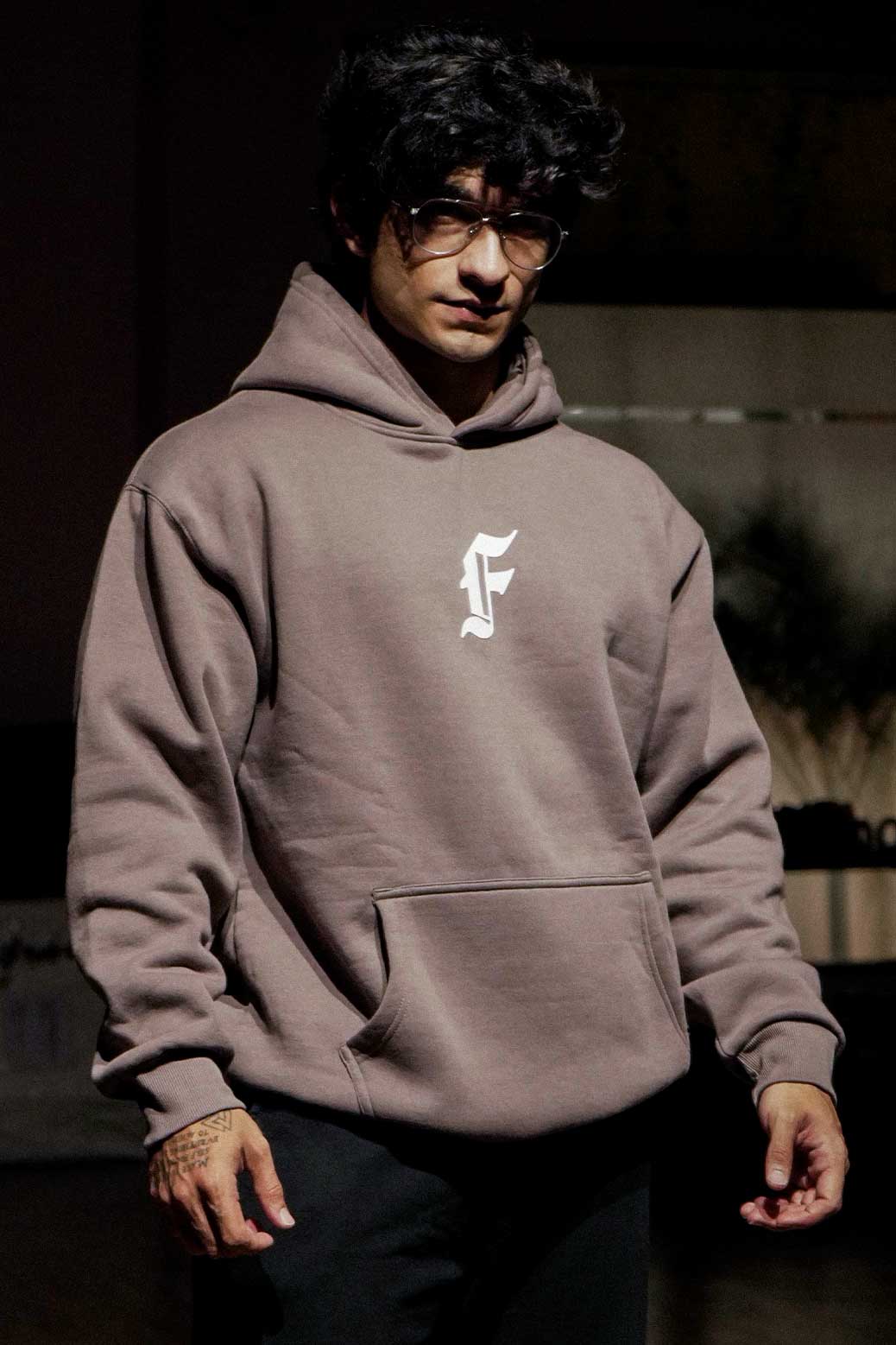 Rage Oversized Hoodie Brown - Image 2