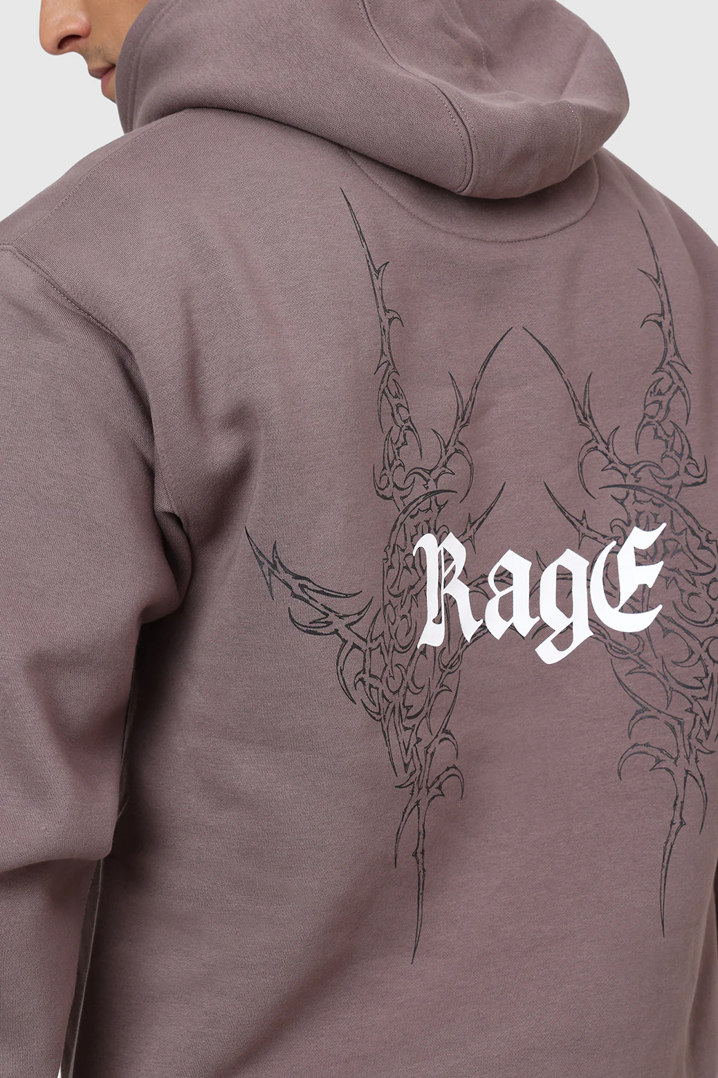 Rage Oversized Hoodie Brown - Image 5