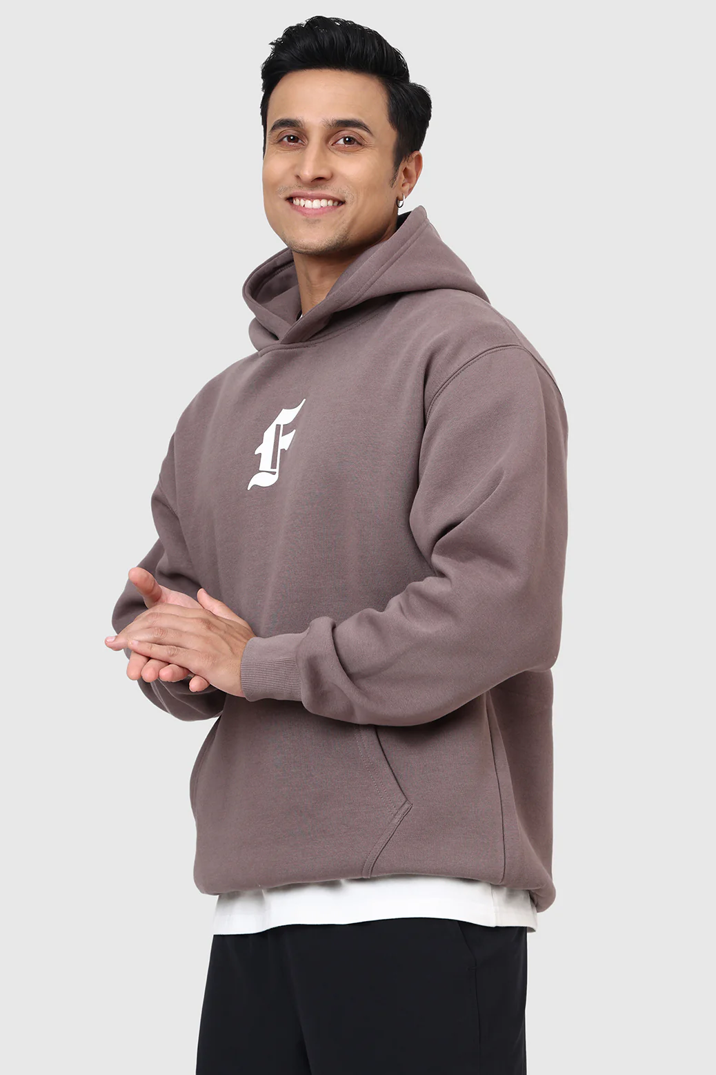 Rage Oversized Hoodie Brown - Image 6