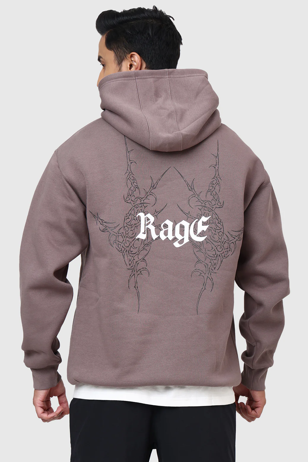 Rage Oversized Hoodie Brown - Image 7