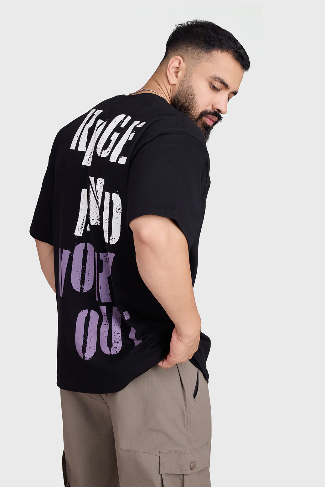 Rage Oversized T-shirts Black - Image 8
