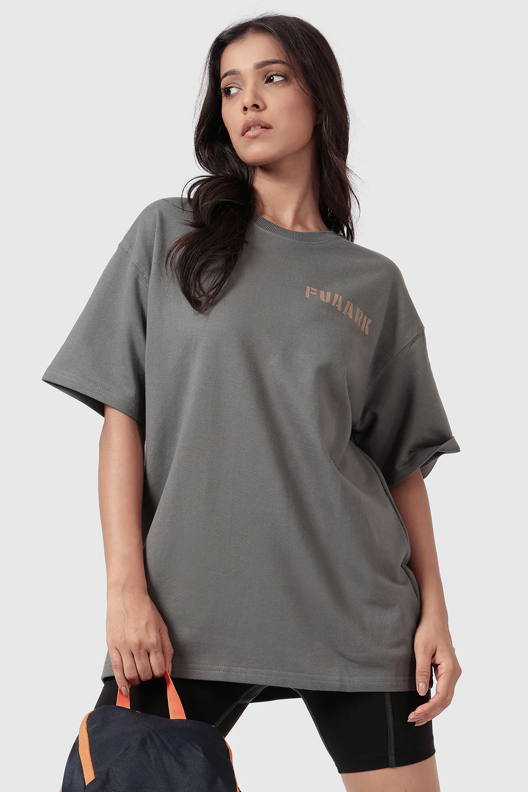Rage Oversized T-shirts Charcoal - Image 2