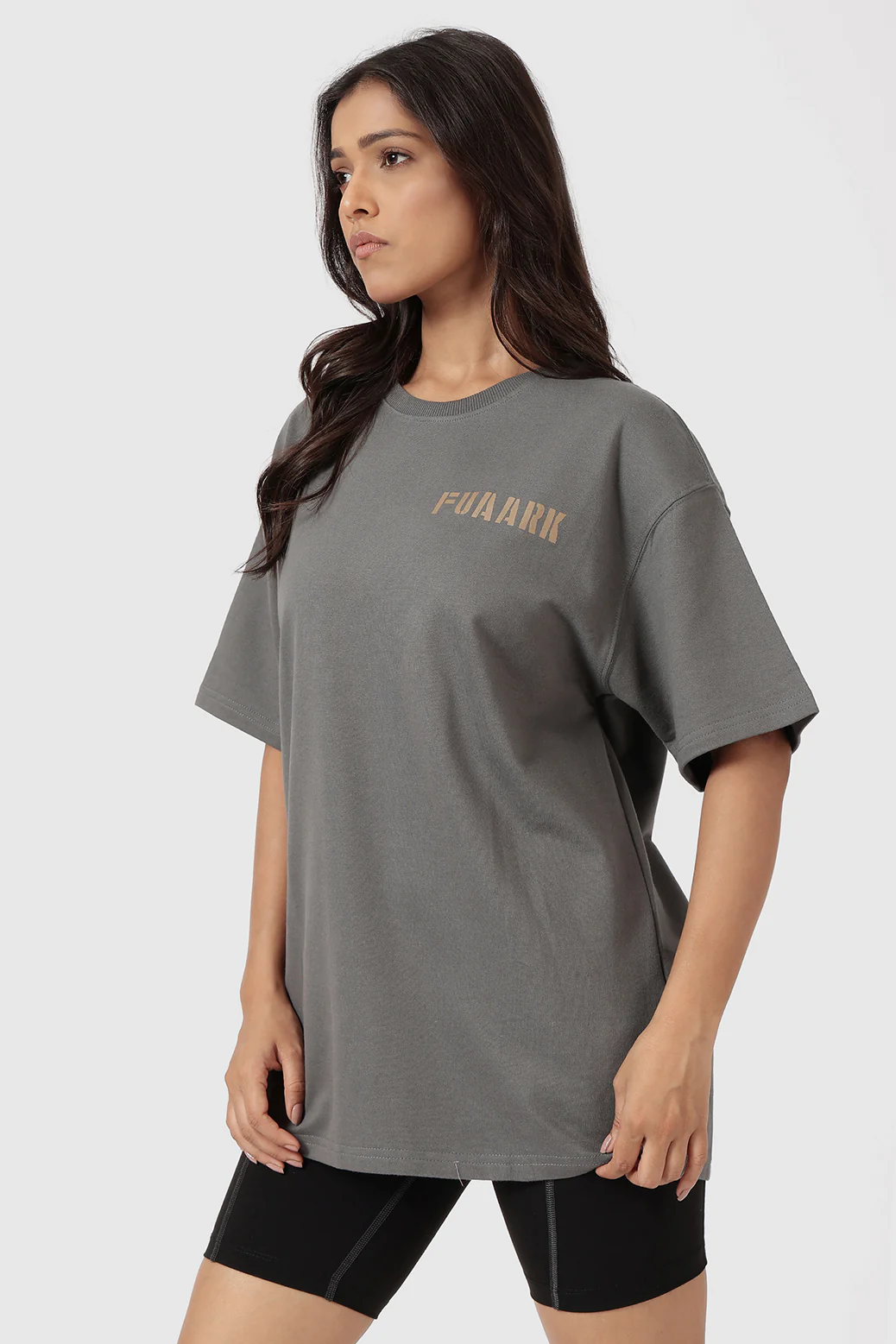 Rage Oversized T-shirts Charcoal - Image 4